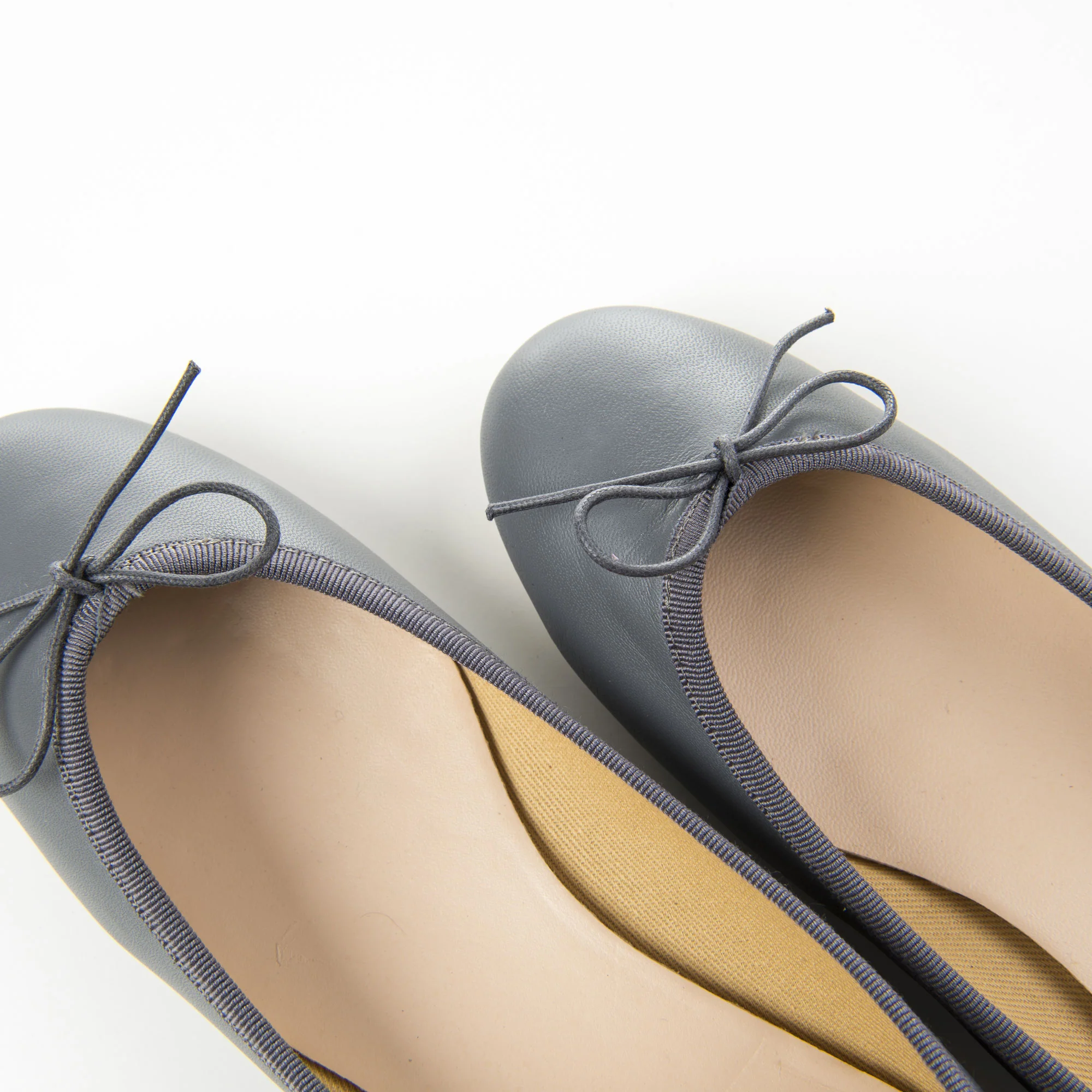 Ballerine in pelle grigie fumo - Image 4