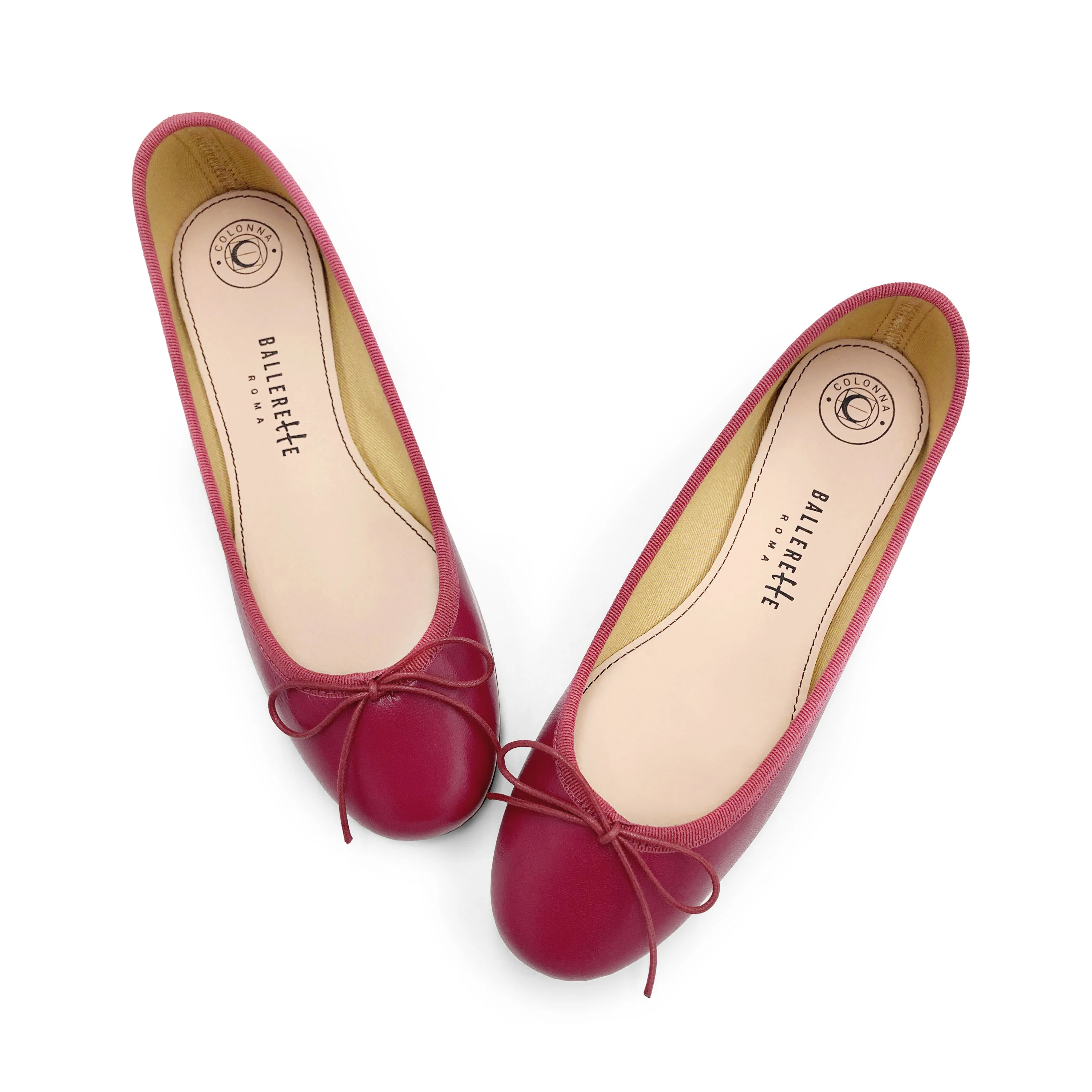 Ballerine in pelle prugna - Image 2