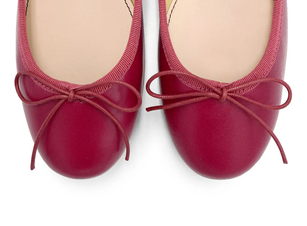 Ballerine in pelle prugna - Image 5