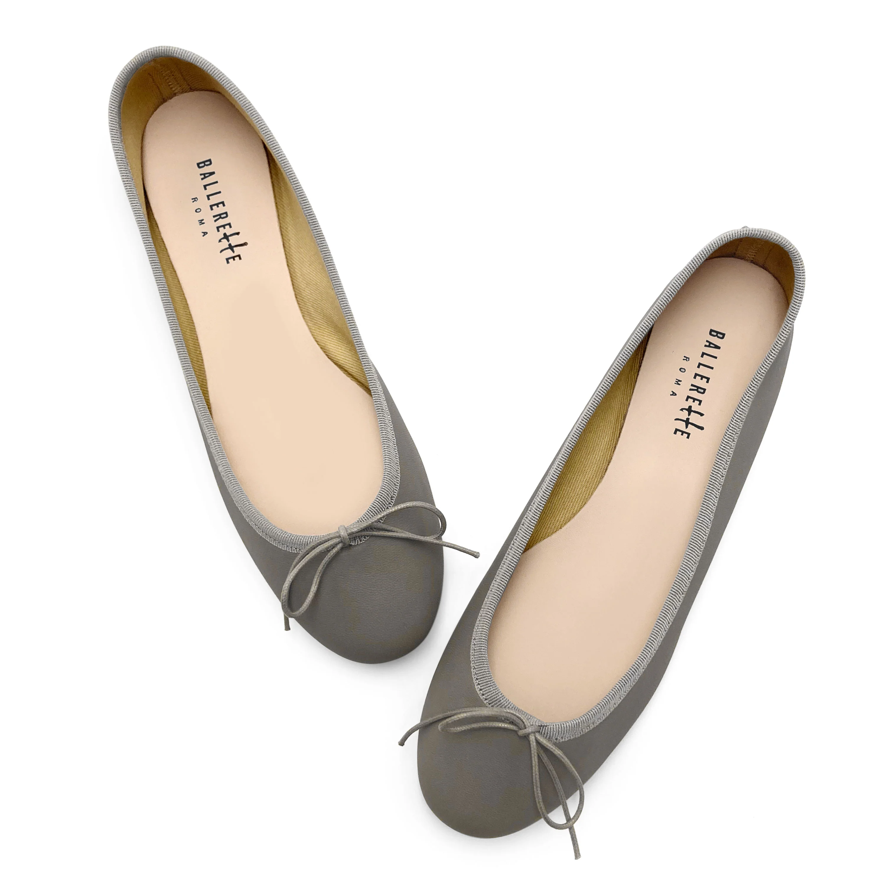 Ballerine in pelle taupe - Image 2
