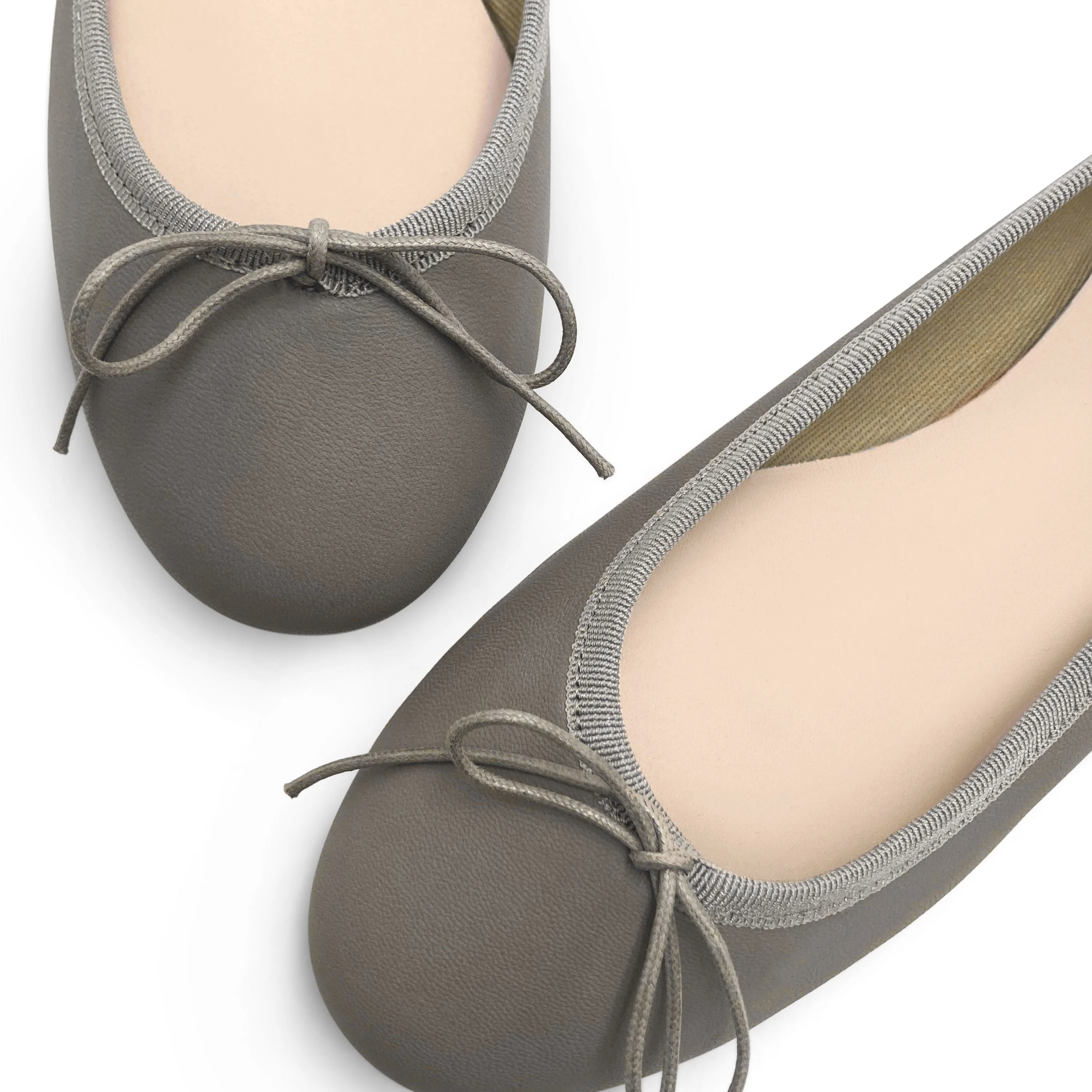 Ballerine in pelle taupe - Image 3