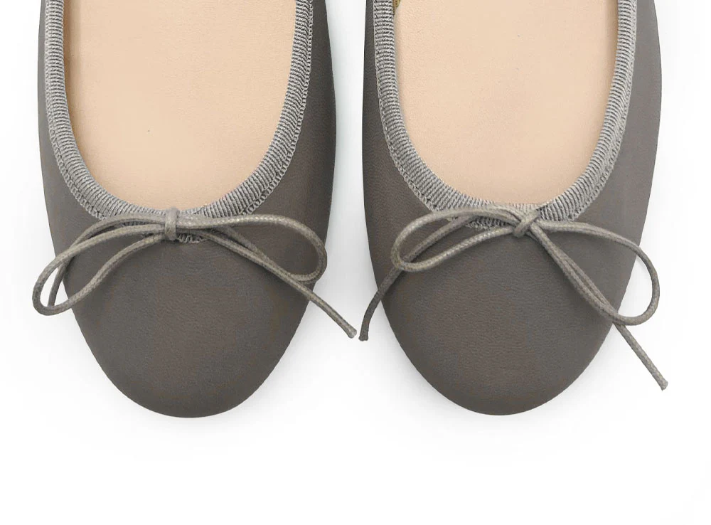 Ballerine in pelle taupe - Image 5