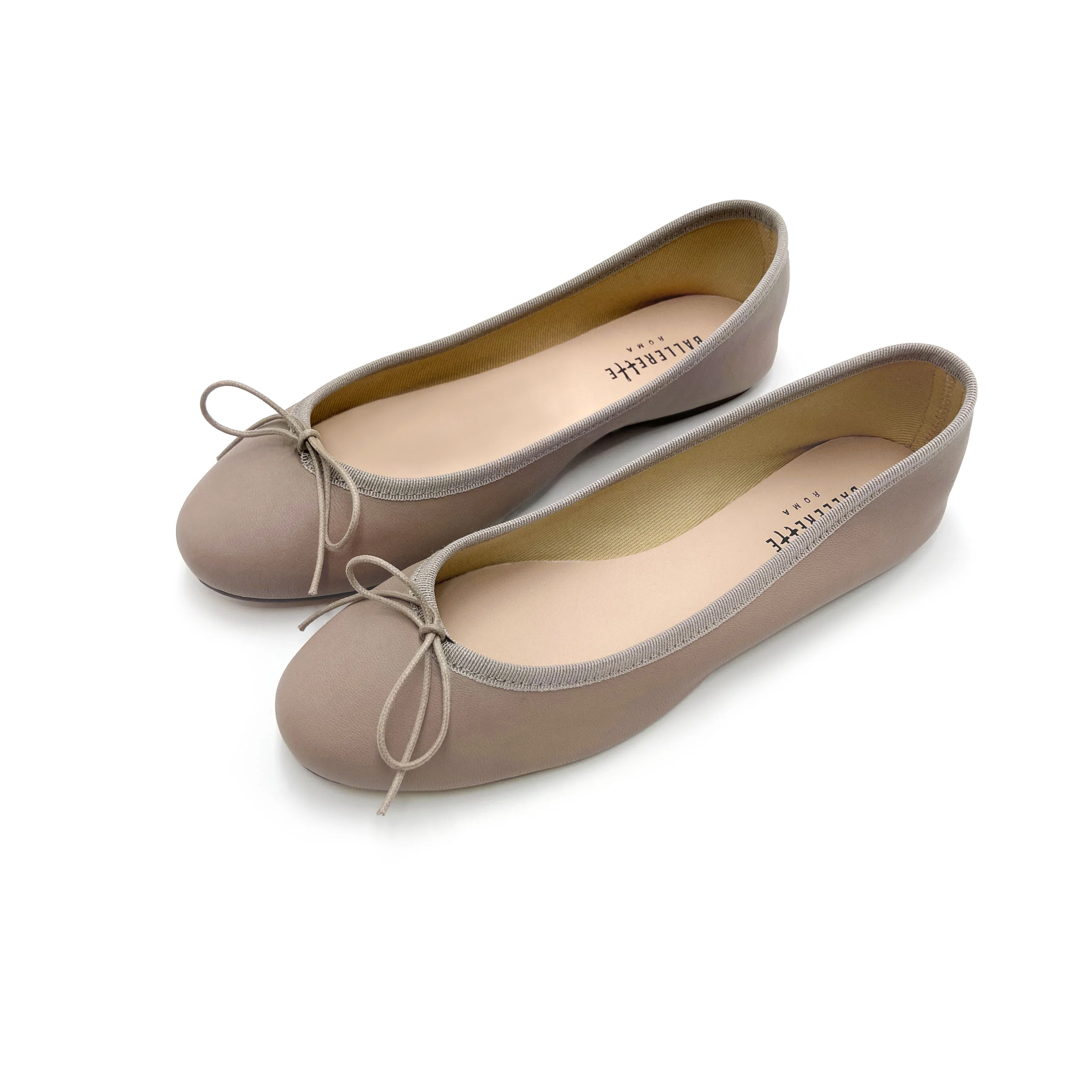 Ballerine in pelle tortora - Image 5