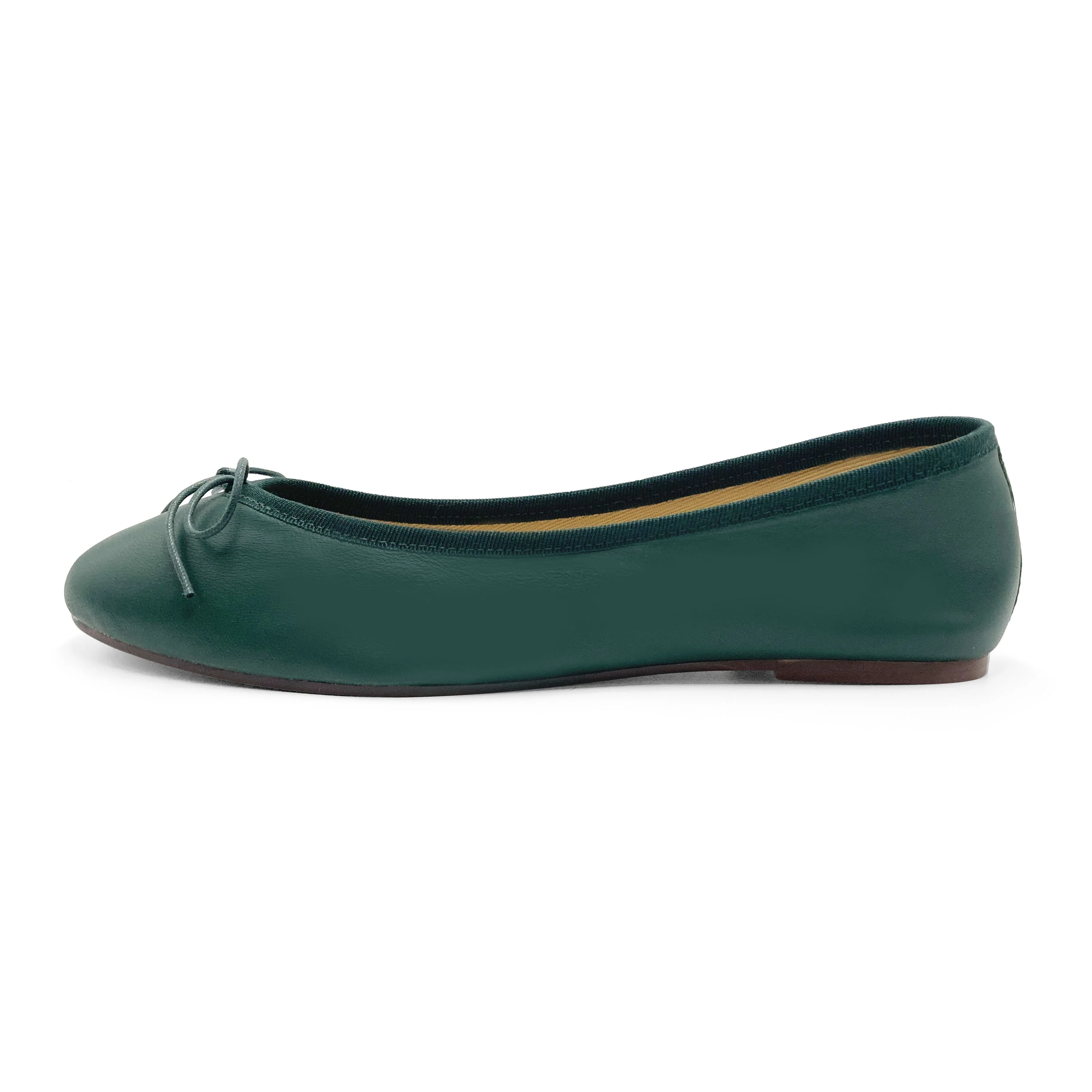 Ballerine in pelle verdi bottiglia - Image 4