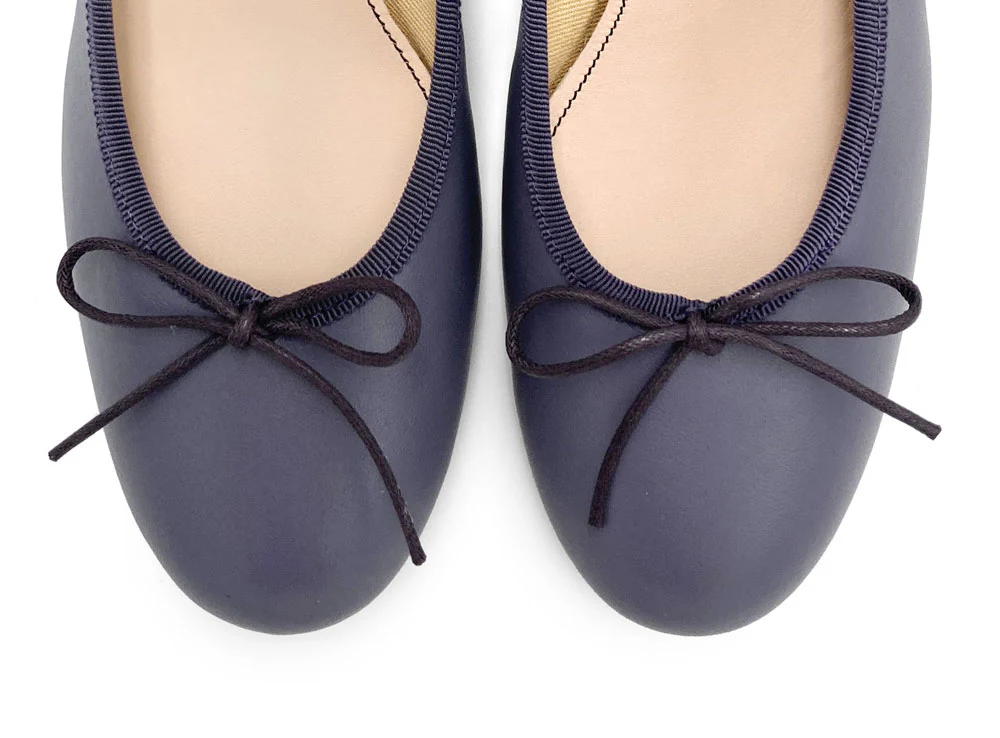 Ballerine in pelle vino con tacco alto - Image 5