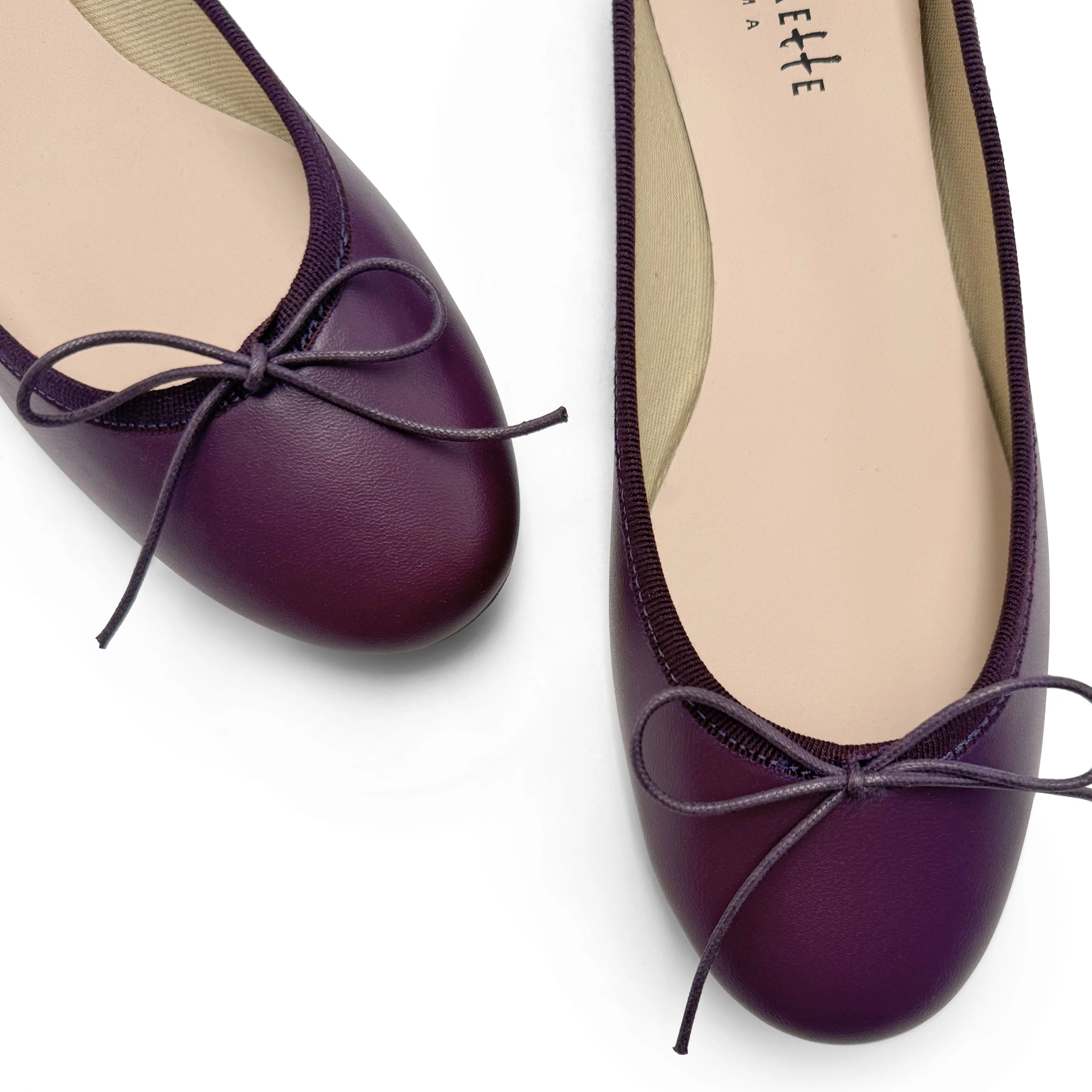 Ballerine in pelle viola - Image 3