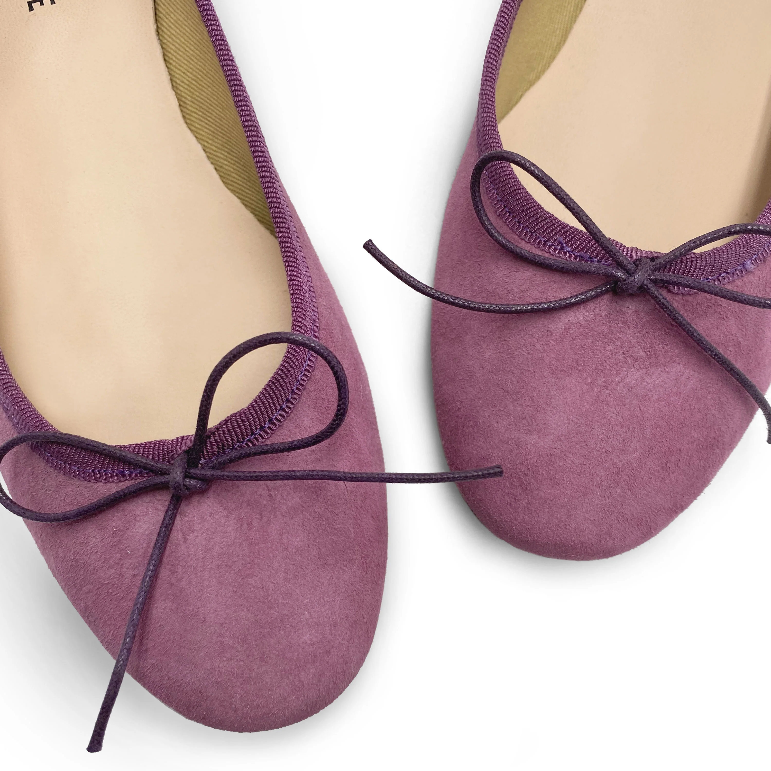 Ballerine lilla con tacco in camoscio - Image 3