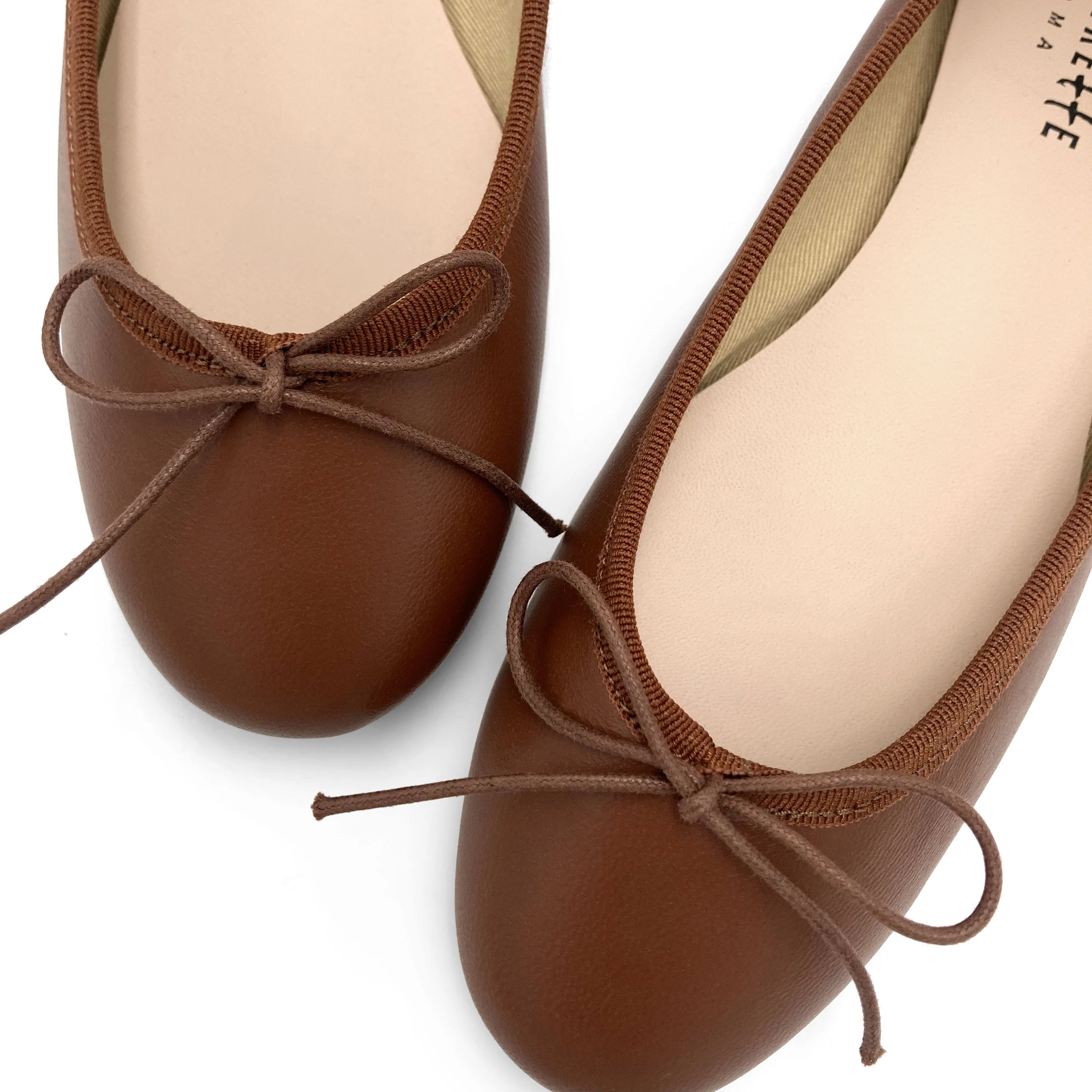 Ballerine marroni in pelle - Image 3