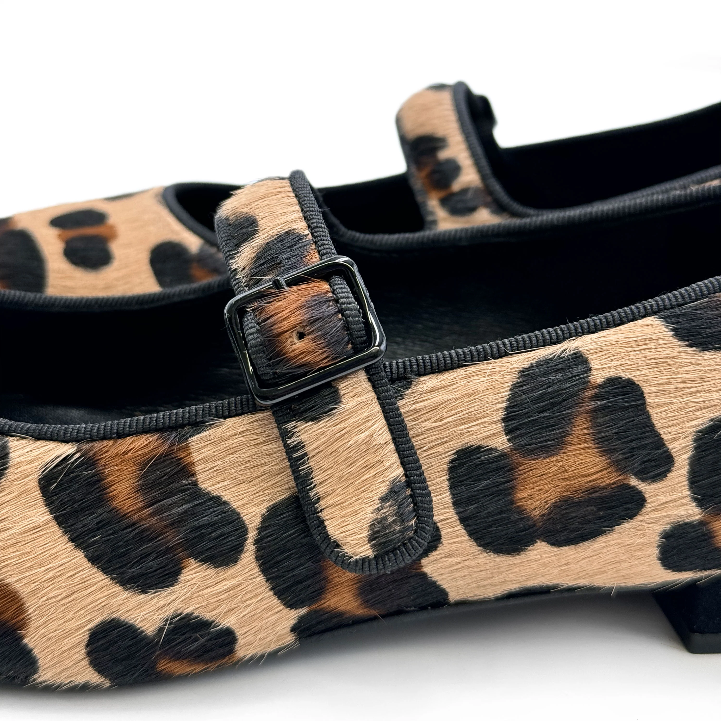 Ballerine Mary Jane animalier maculate con cinturino - Image 3