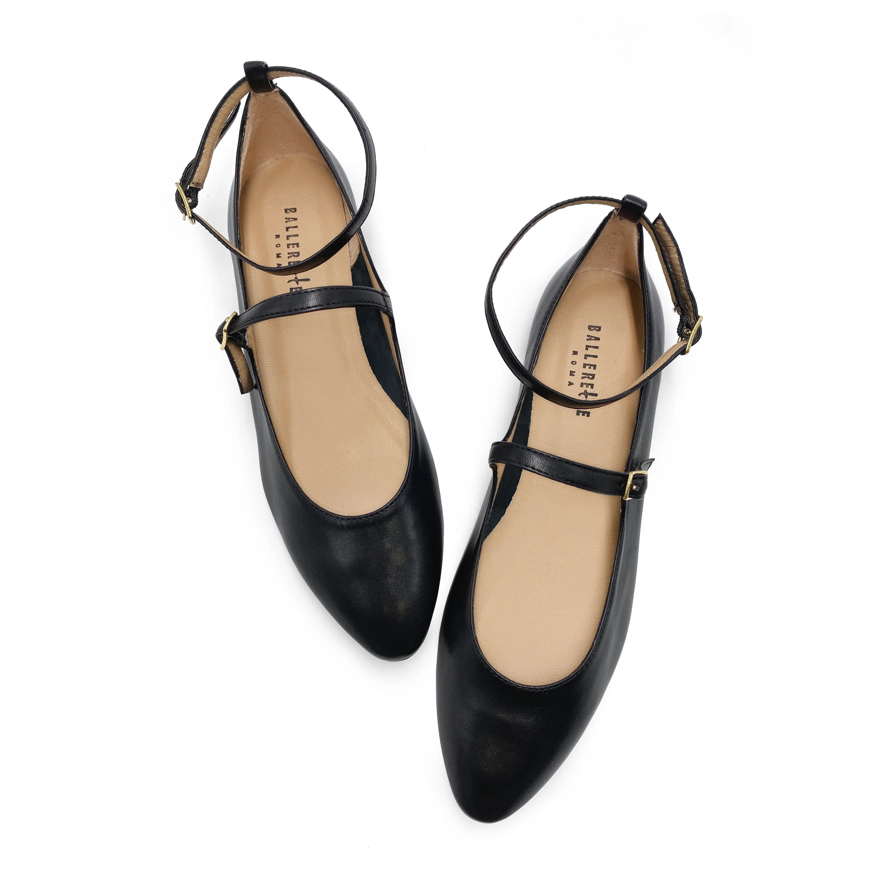 Ballerine Mary Jane nere con cinturini - Image 2