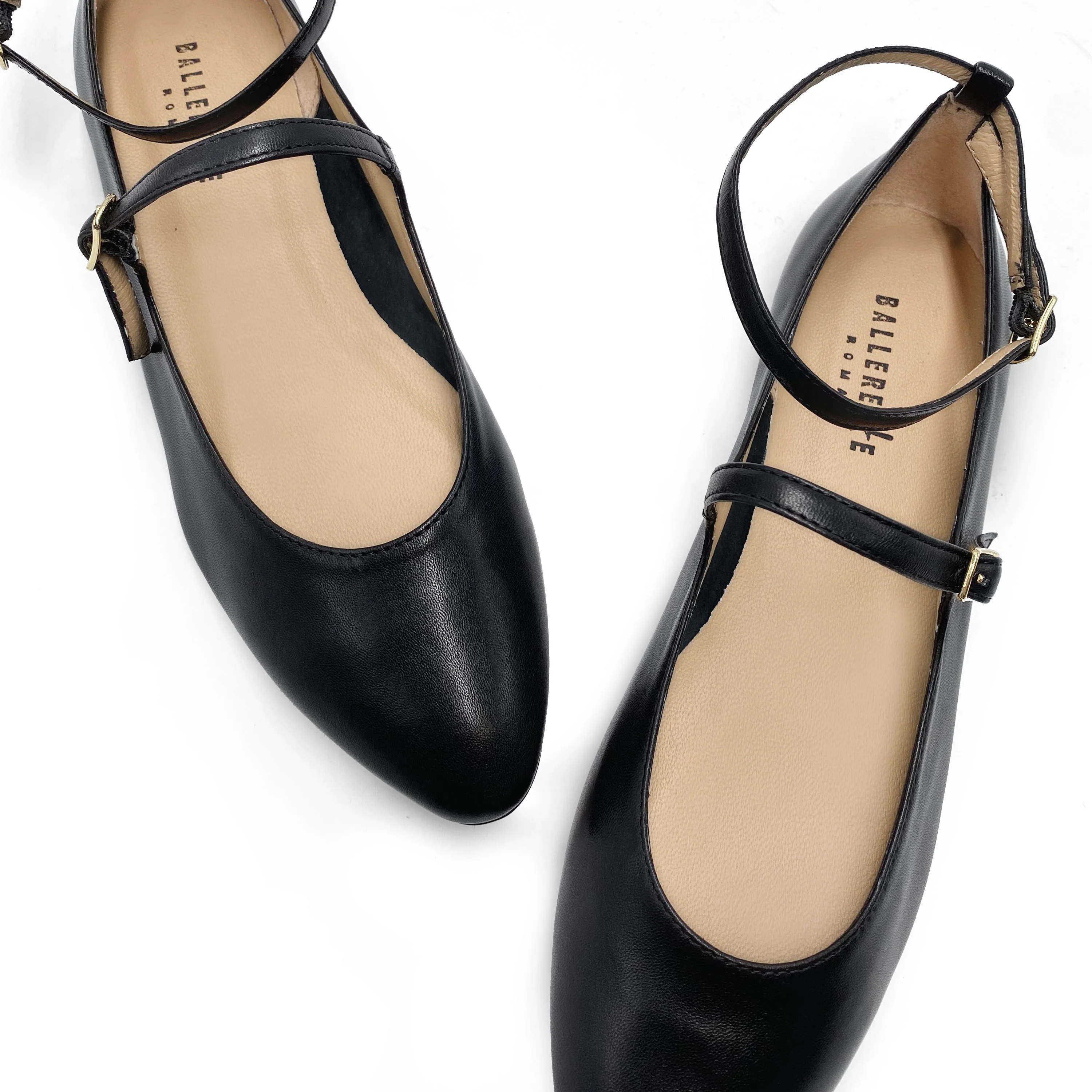 Ballerine Mary Jane nere con cinturini - Image 3