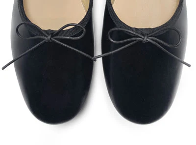 Ballerine "glove shoes" nere accollate in pelle - Image 5