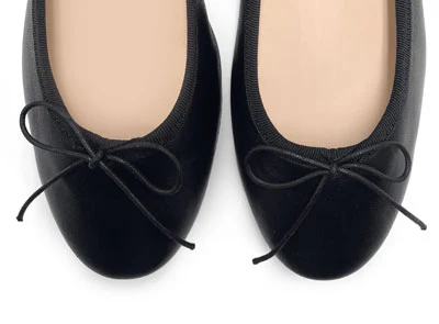 Ballerine nere con tacco in pelle - Image 5