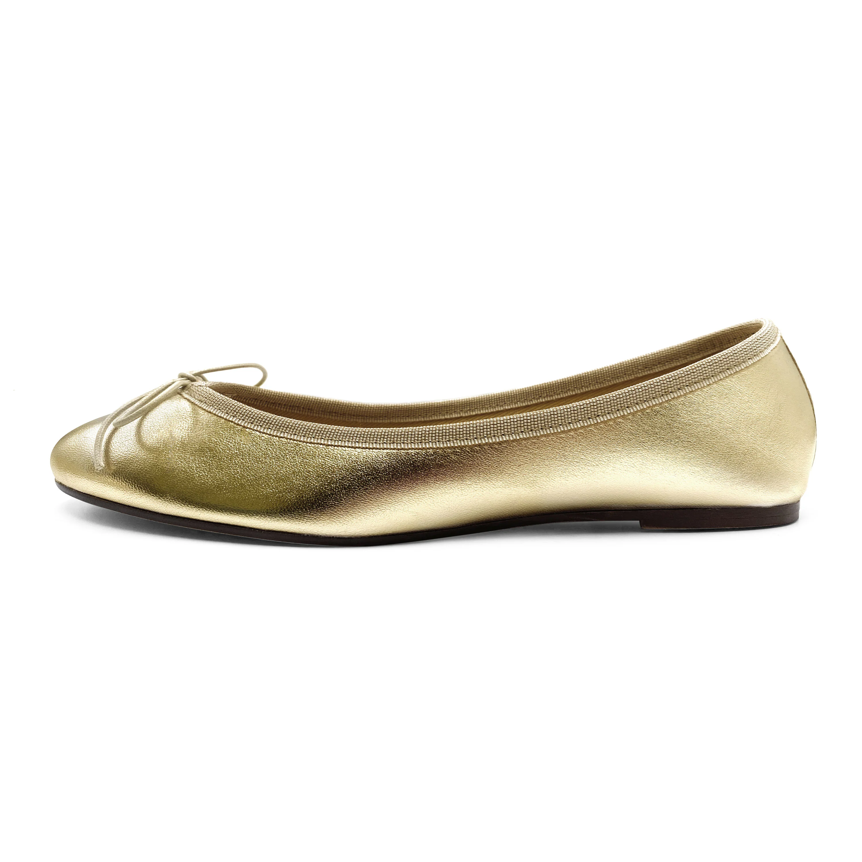 Ballerine oro in pelle laminata - Image 4