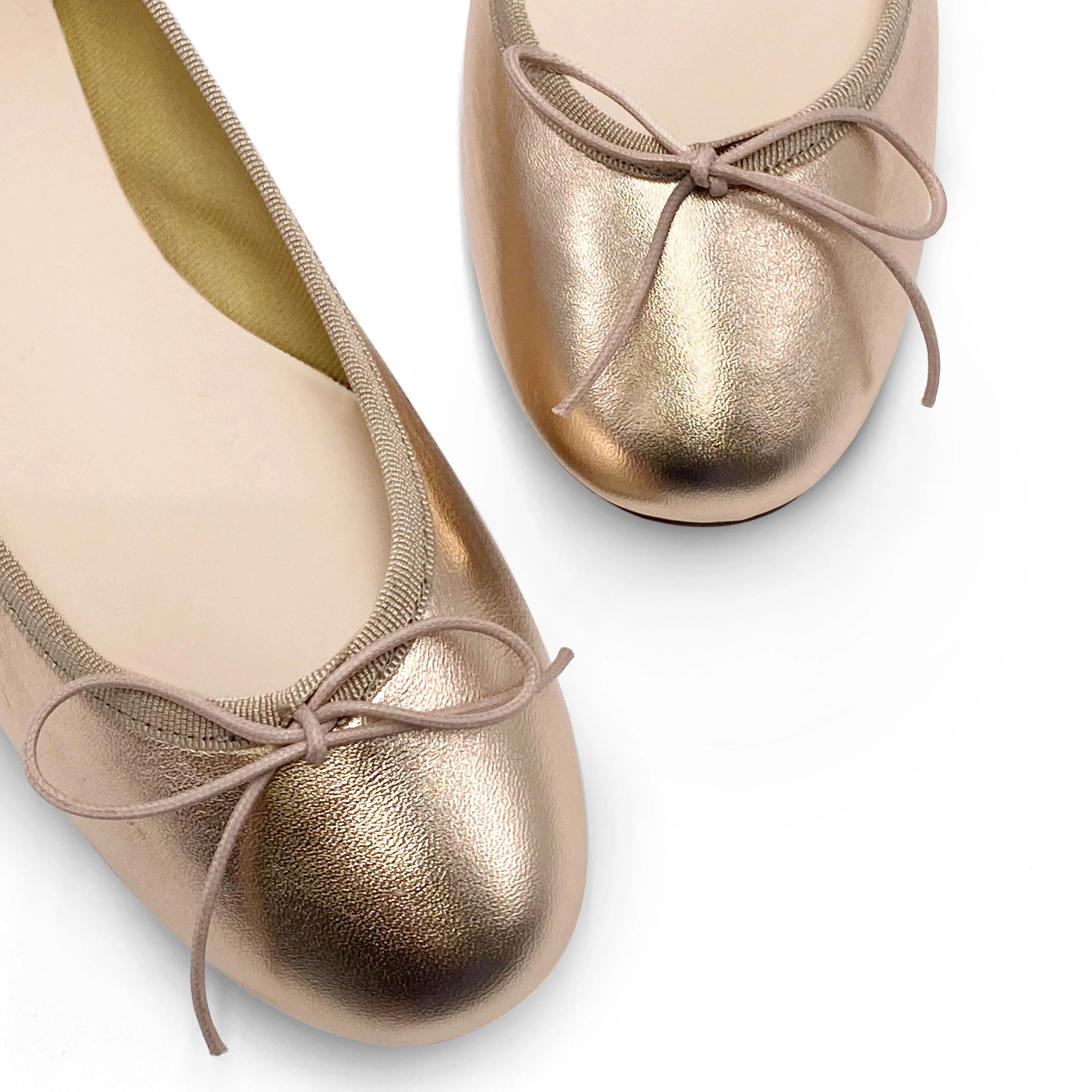 Ballerine rosa in pelle laminata - Image 3