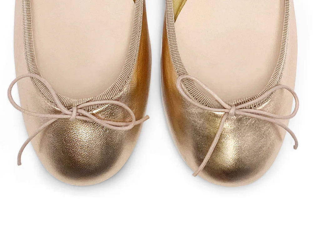 Ballerine rosa in pelle laminata - Image 5
