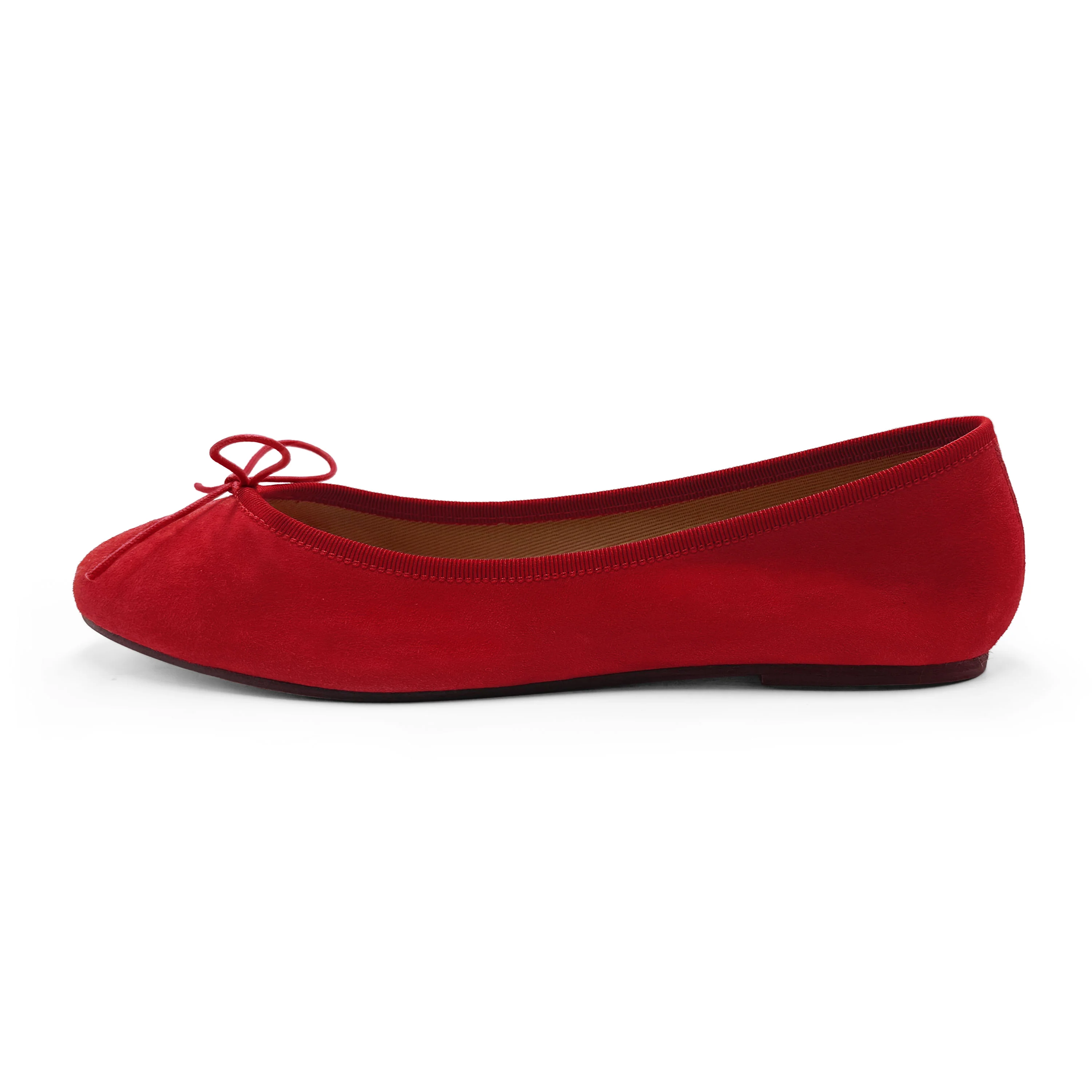 Ballerine rosse in camoscio - Image 4