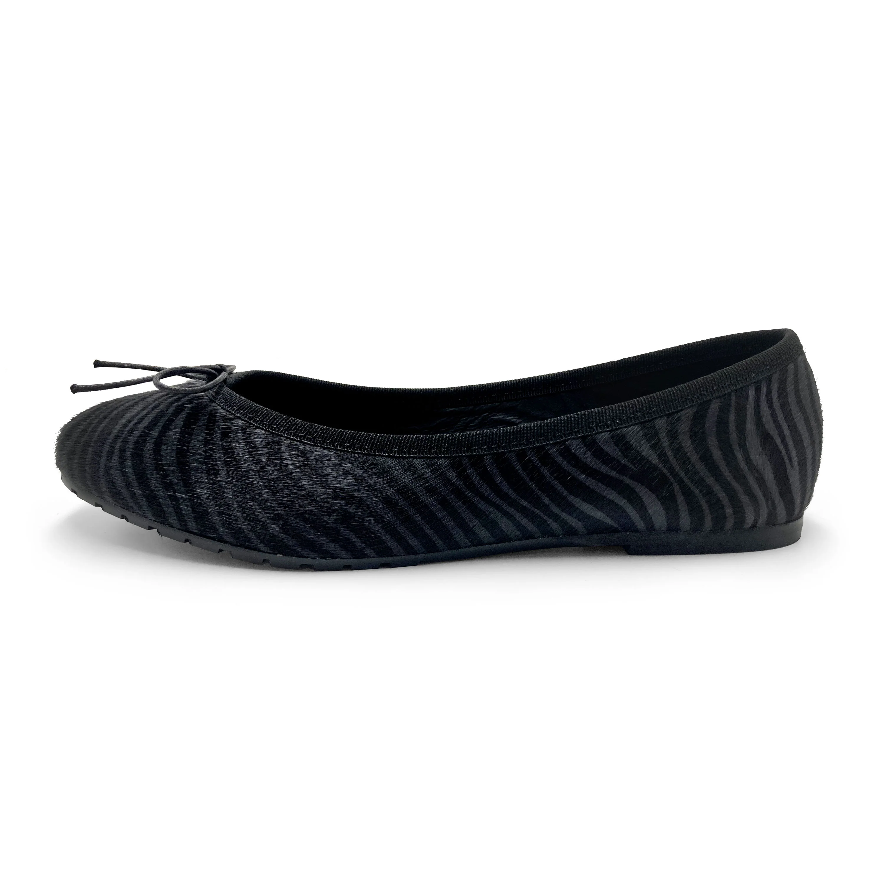Ballerine zebrate in cavallino nero e grigio - Image 3