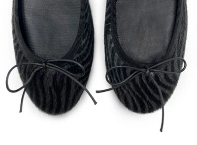 Ballerine zebrate in cavallino nero e grigio - Image 5