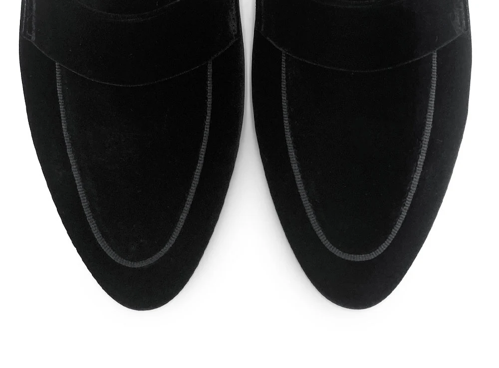 Mocassini donna eleganti in velluto nero - Image 6