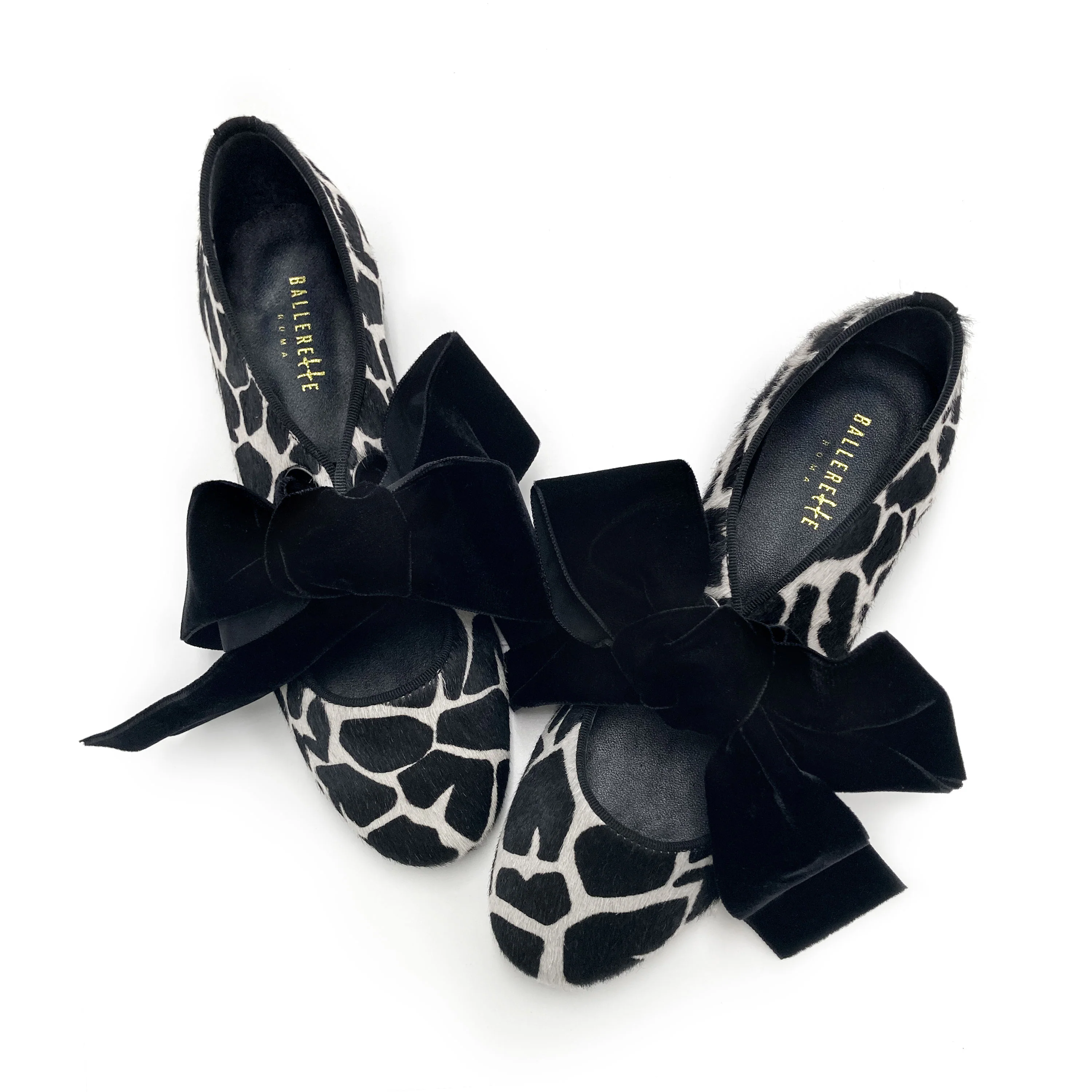 Scarpe donna animalier in cavallino maculato bianco e nero - Image 2