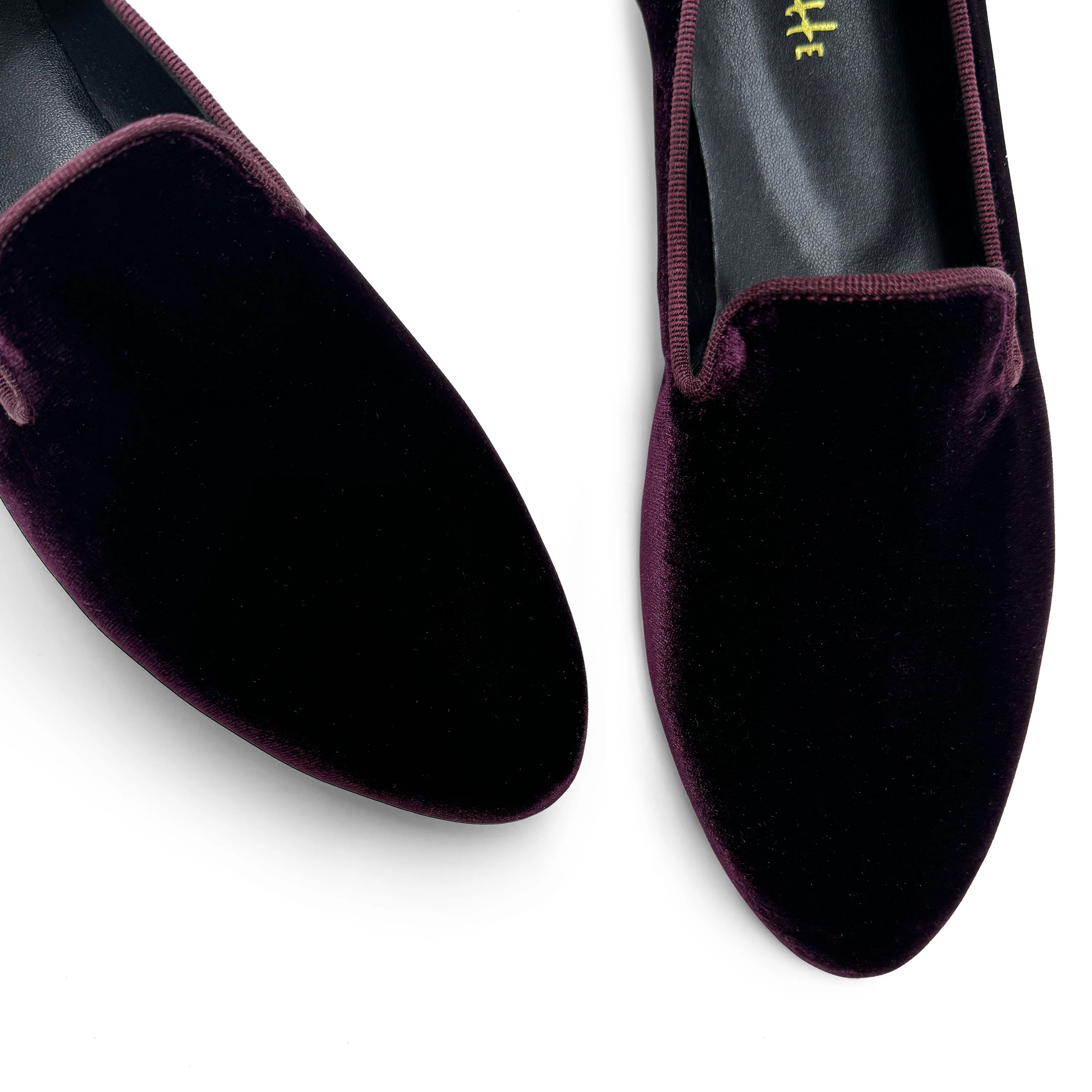Slippers da donna bordeaux in velluto - Image 3