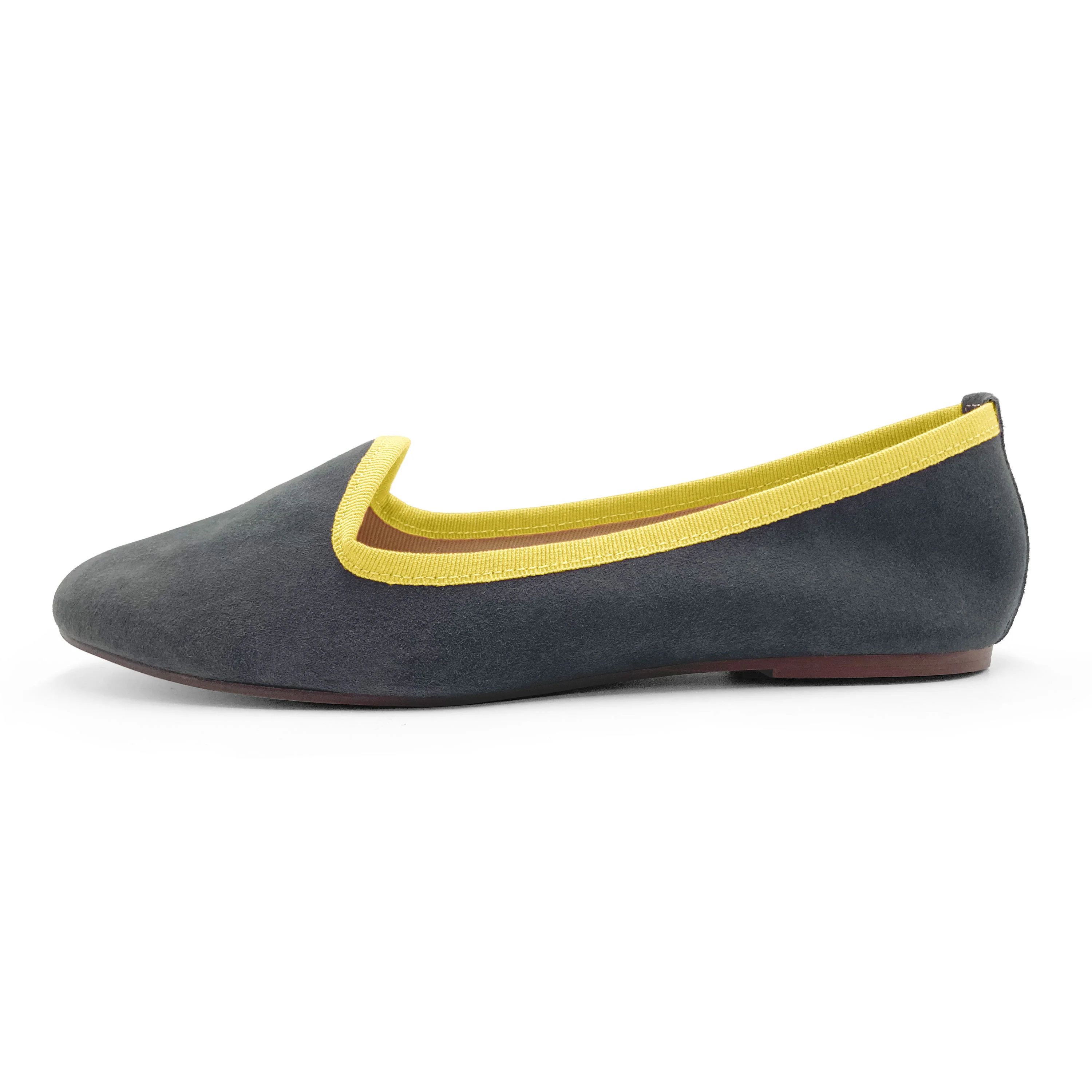 Slippers da donna in camoscio fumo - Image 4