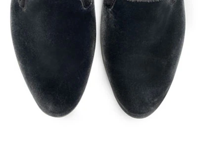 Slippers da donna in velluto grigio - Image 5