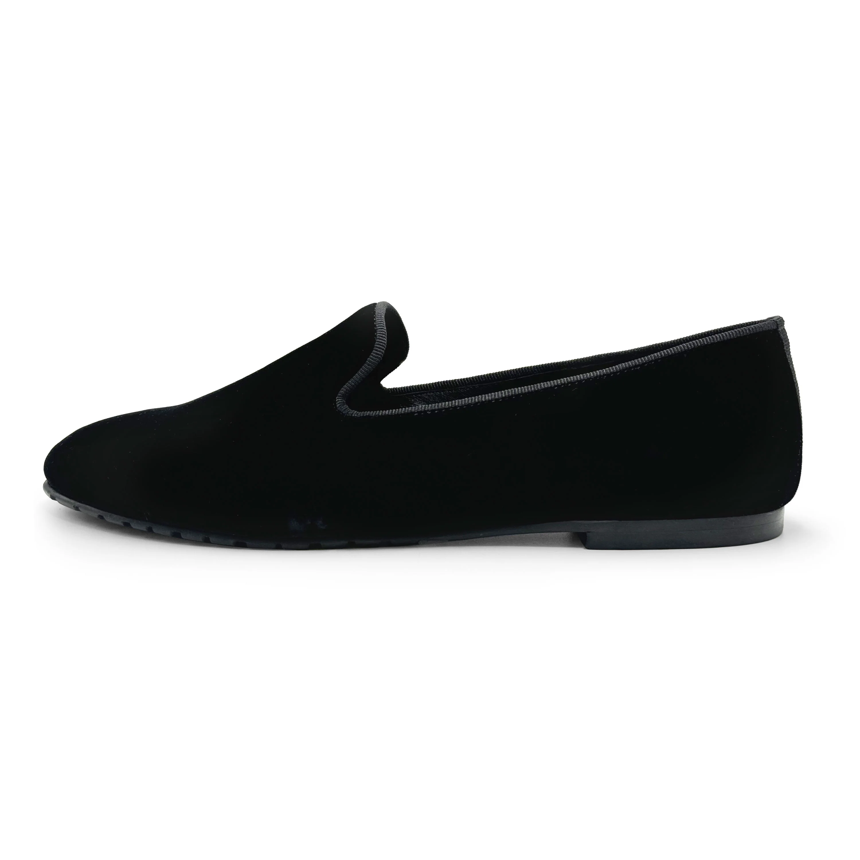 Slippers da donna nere in velluto - Image 3