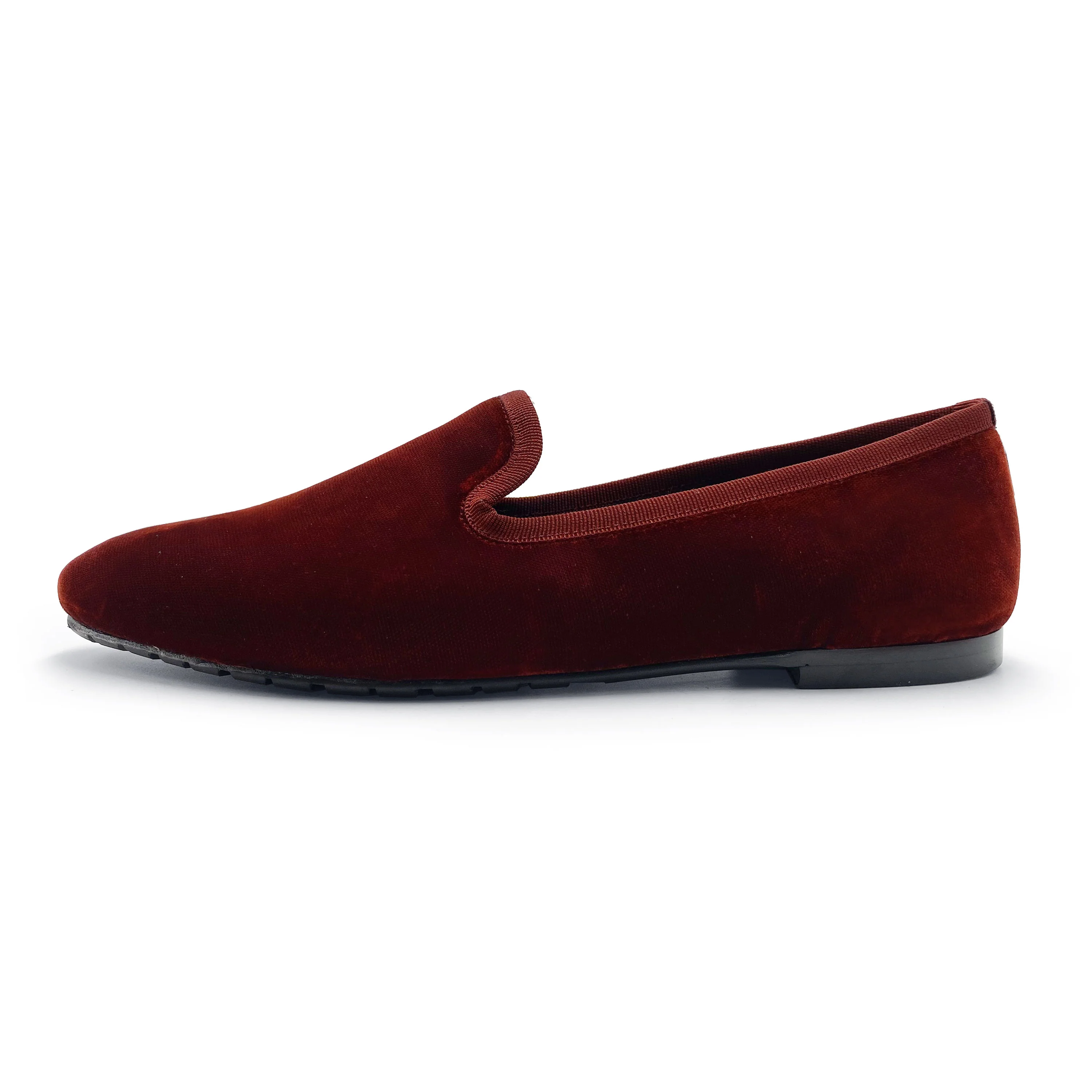 Slippers da donna ruggine in velluto - Image 4