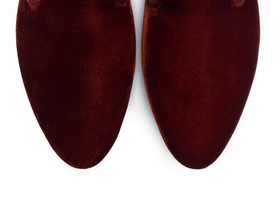 Slippers da donna ruggine in velluto - Image 5