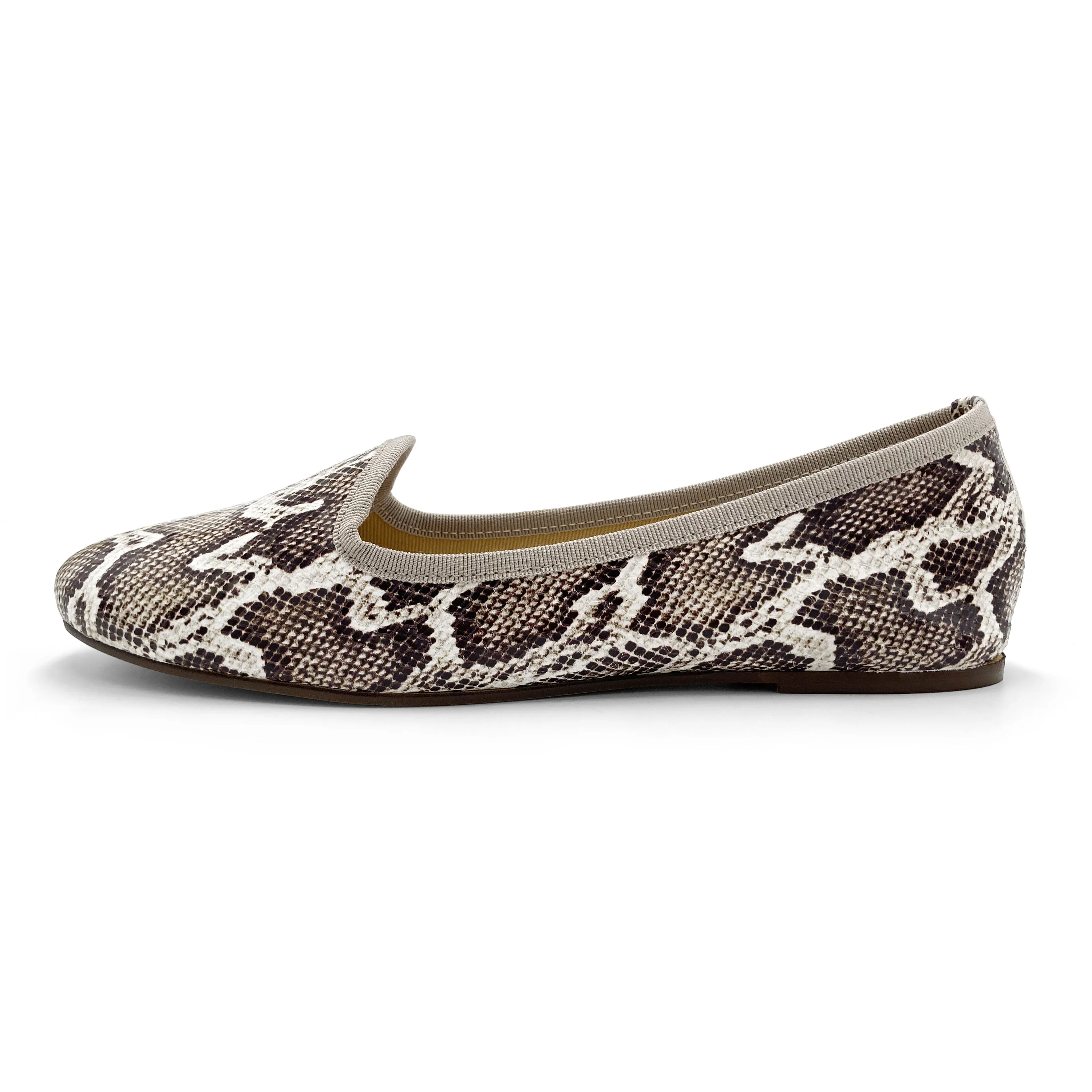 Slippers donna animalier pitonate in pelle - Image 4