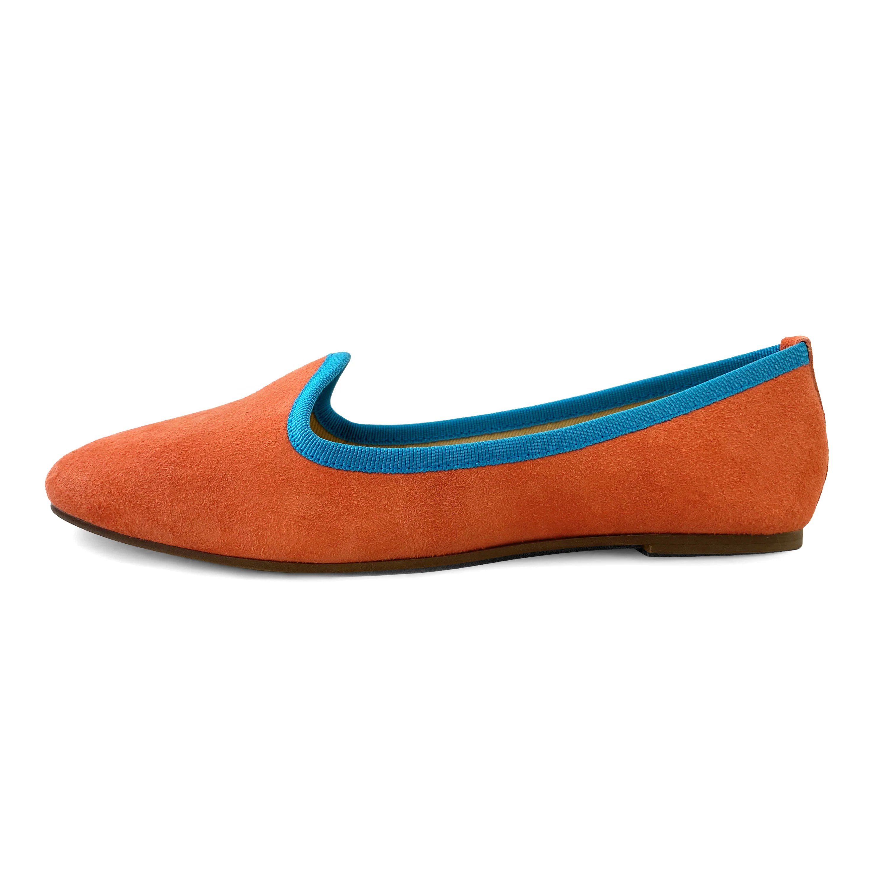 Slippers donna in camoscio arancio - Image 3