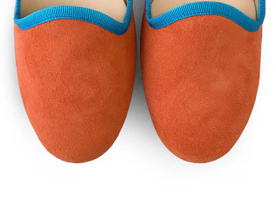 Slippers donna in camoscio arancio - Image 5
