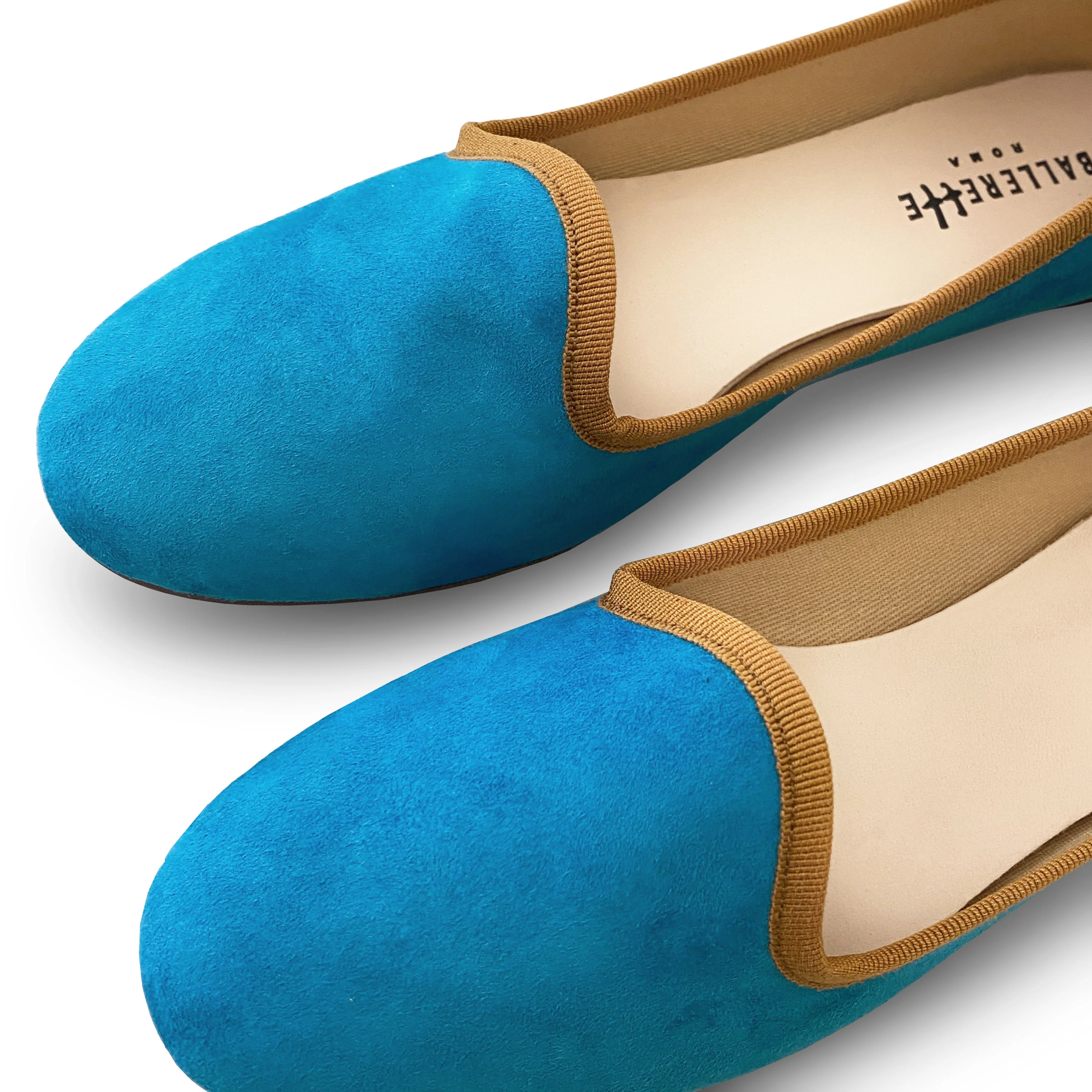 Slippers donna in camoscio azzurro - Image 3