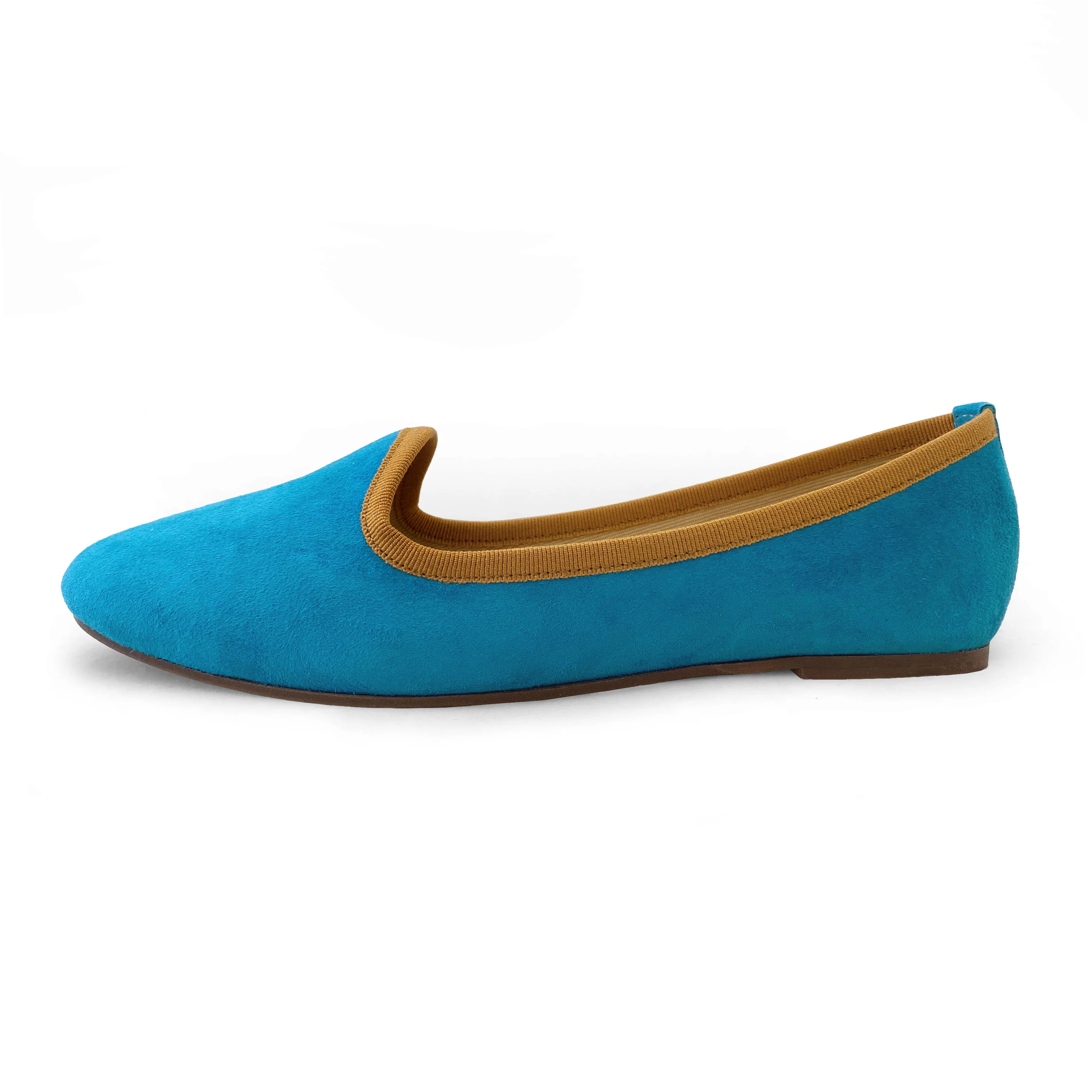 Slippers donna in camoscio azzurro - Image 4