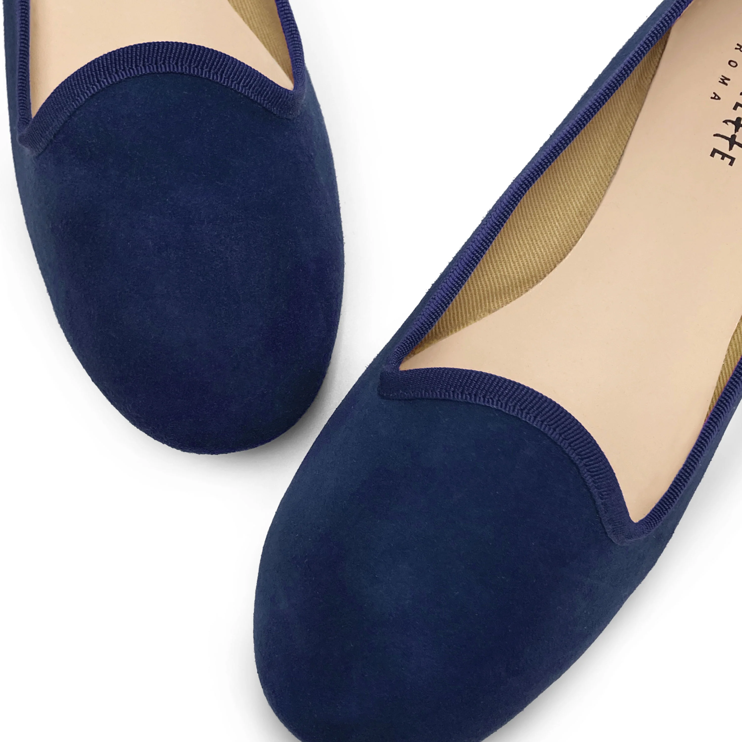Slippers donna in camoscio blu - Image 3