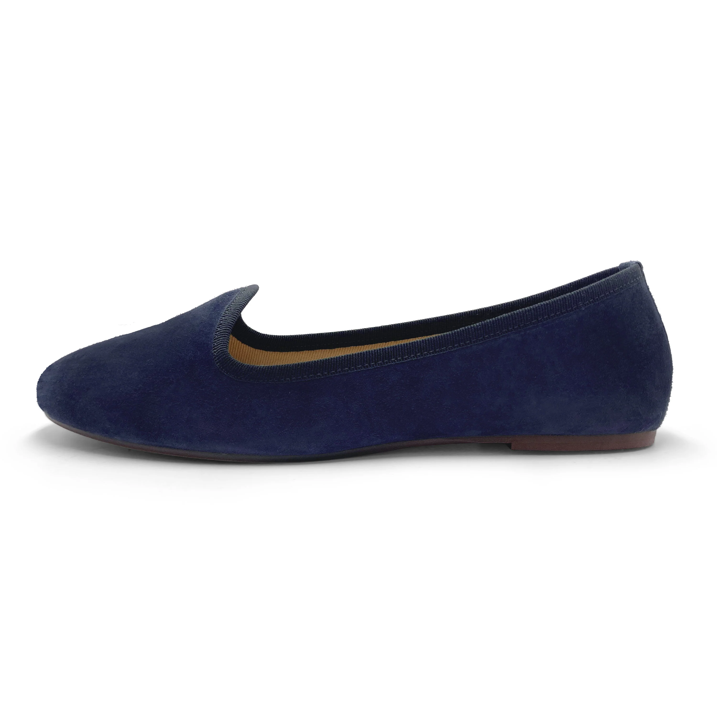 Slippers donna in camoscio blu - Image 4