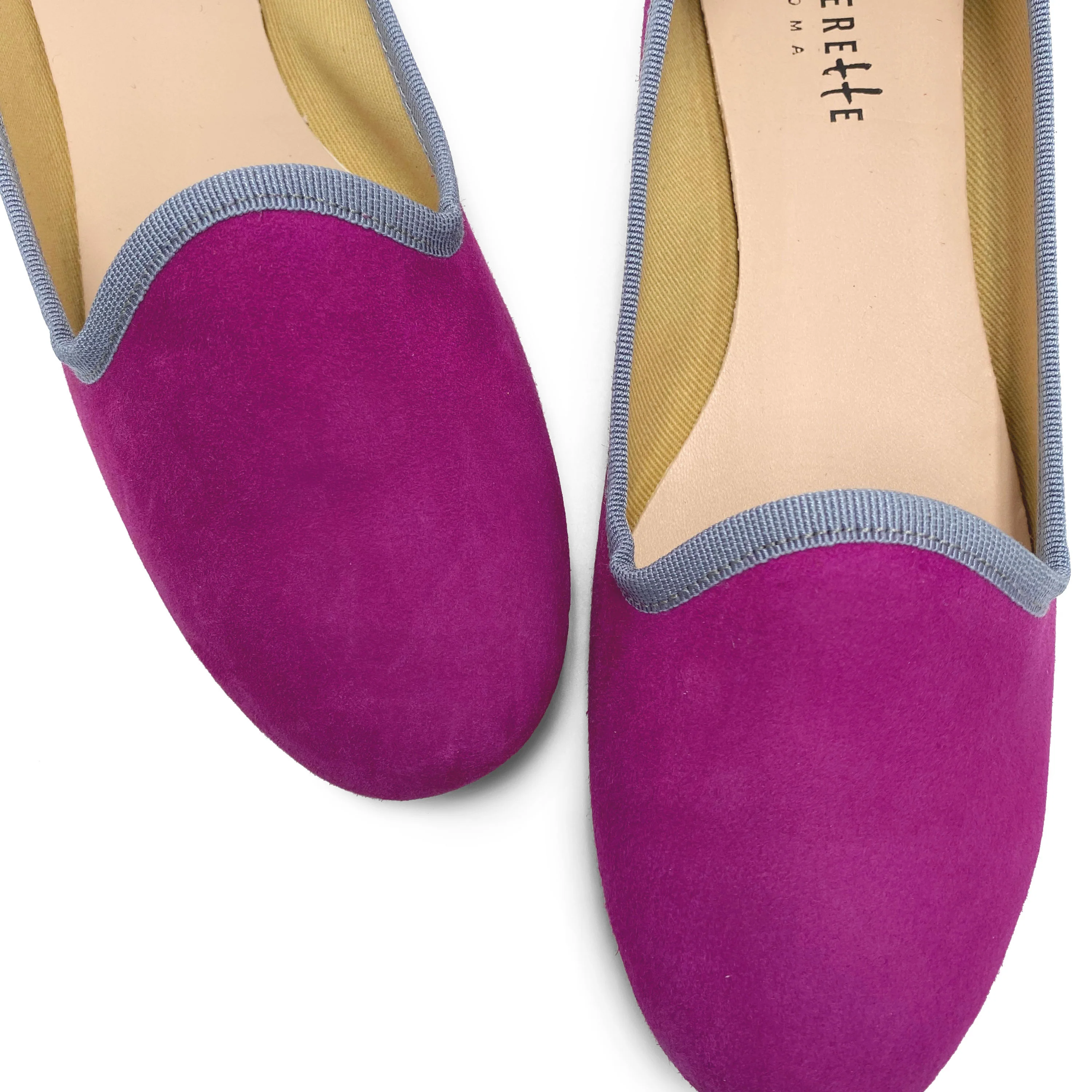Slippers donna in camoscio fucsia - Image 3