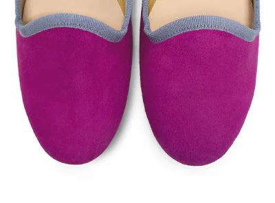 Slippers donna in camoscio fucsia - Image 5