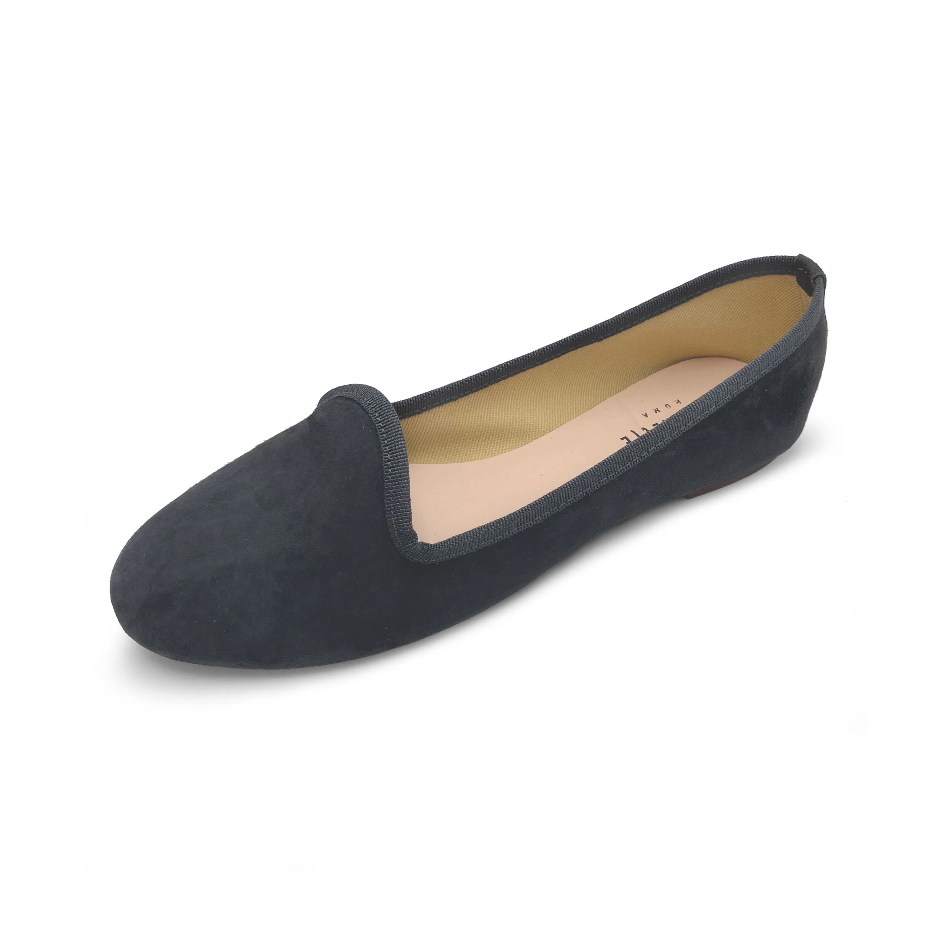 Slippers donna in camoscio grigio fumo - Image 3