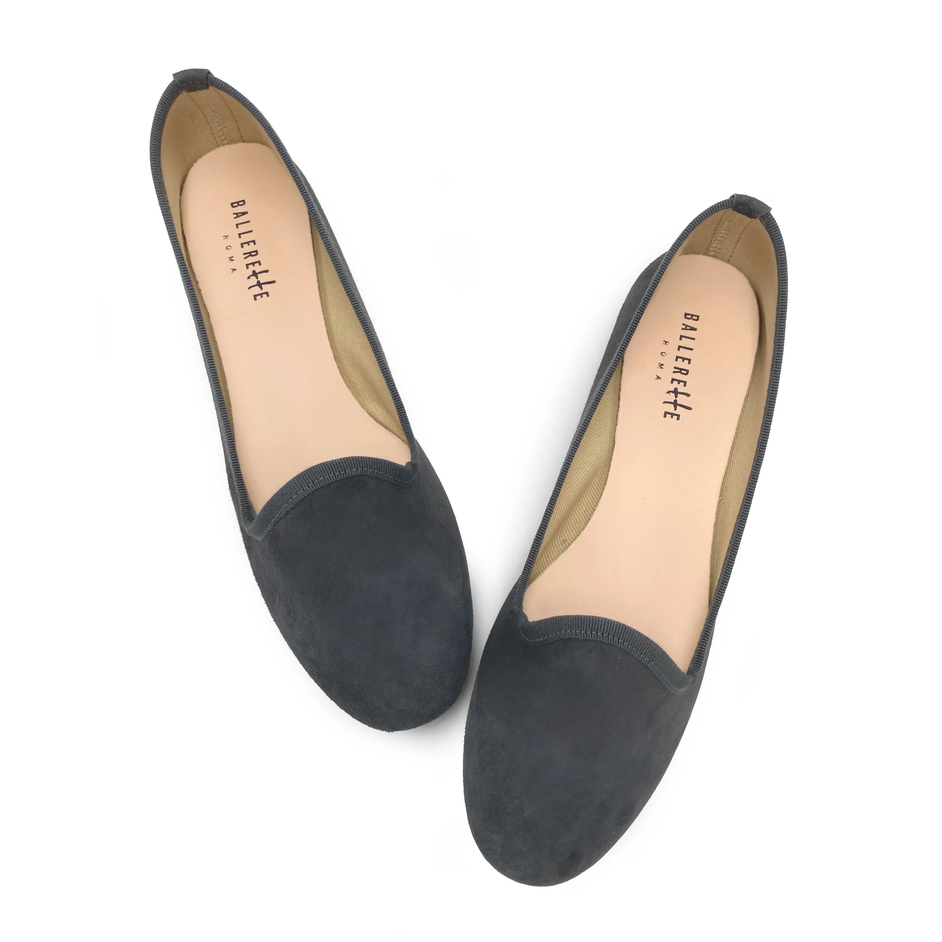 Slippers donna in camoscio grigio fumo - Image 4