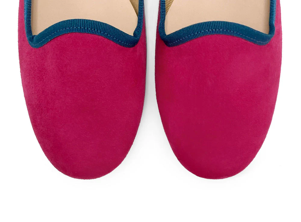 Slippers donna in camoscio prugna - Image 5