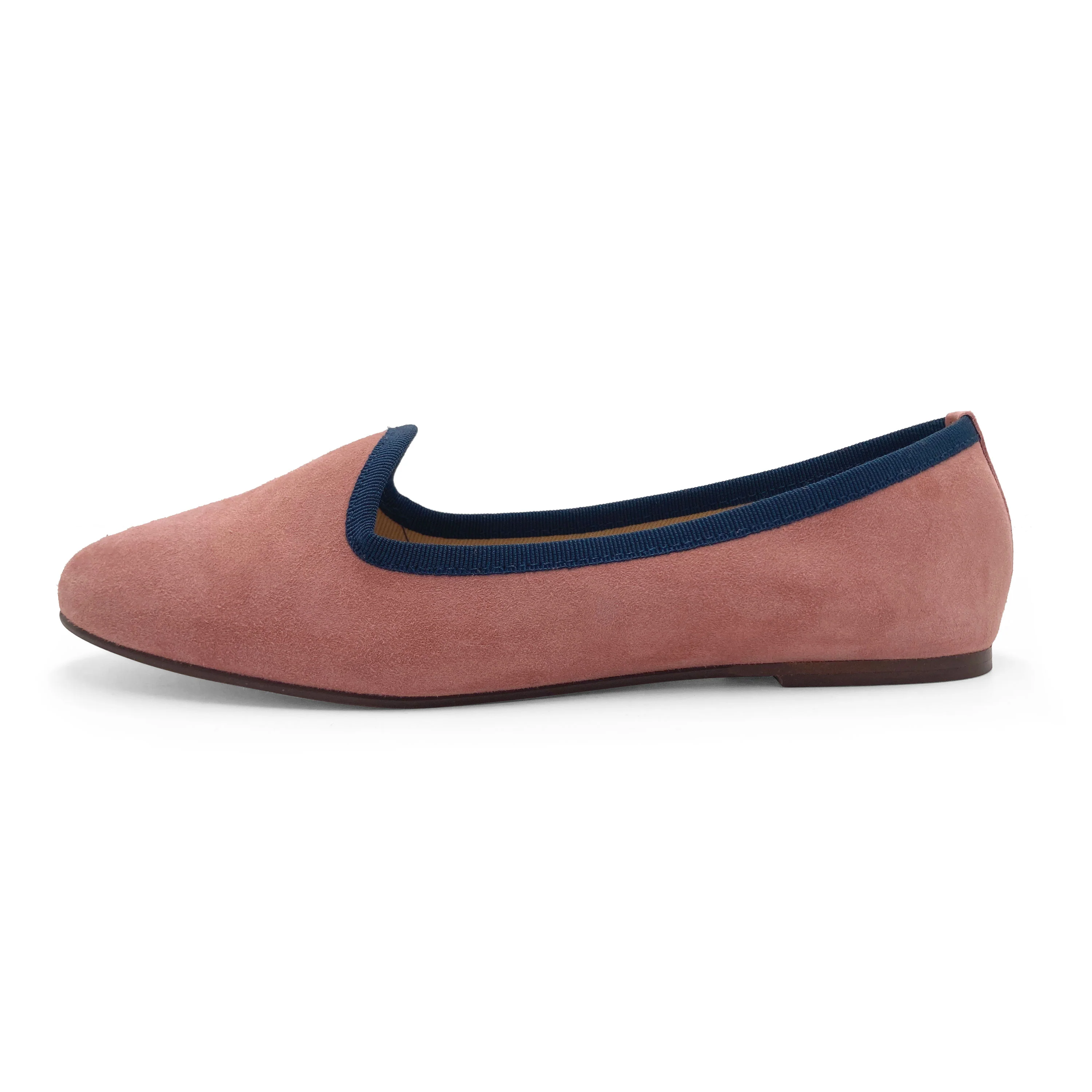 Slippers donna in camoscio rosa antico - Image 3