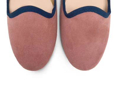 Slippers donna in camoscio rosa antico - Image 5