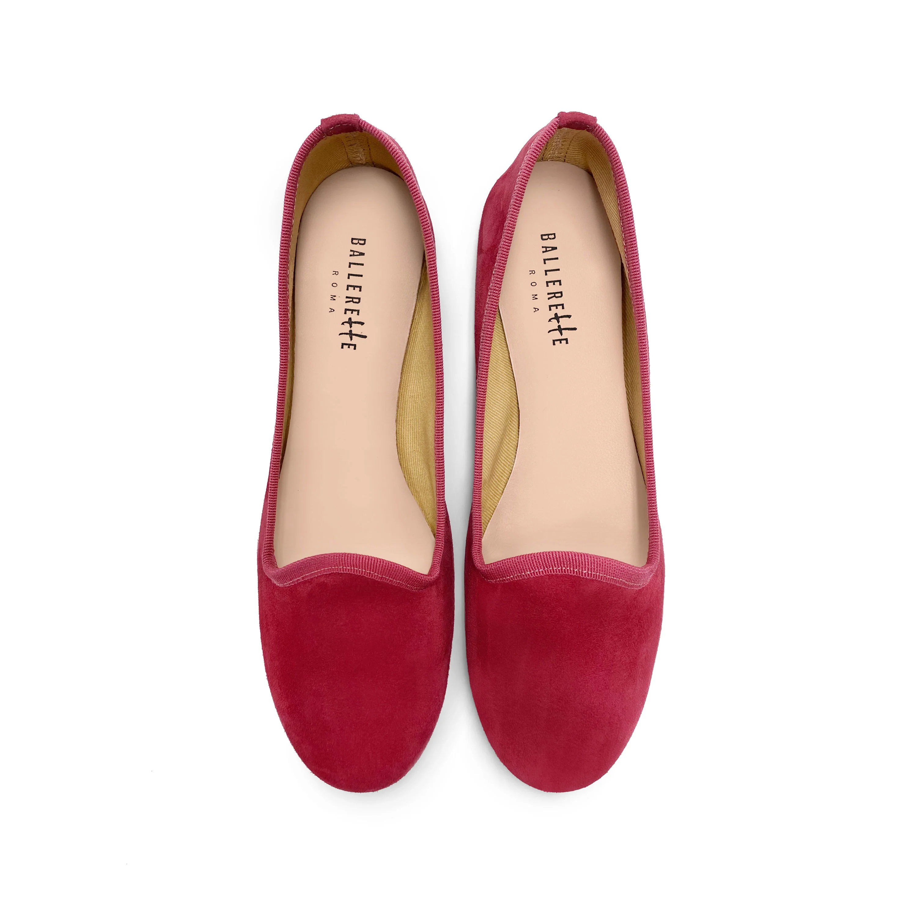 Slippers donna in camoscio rosso