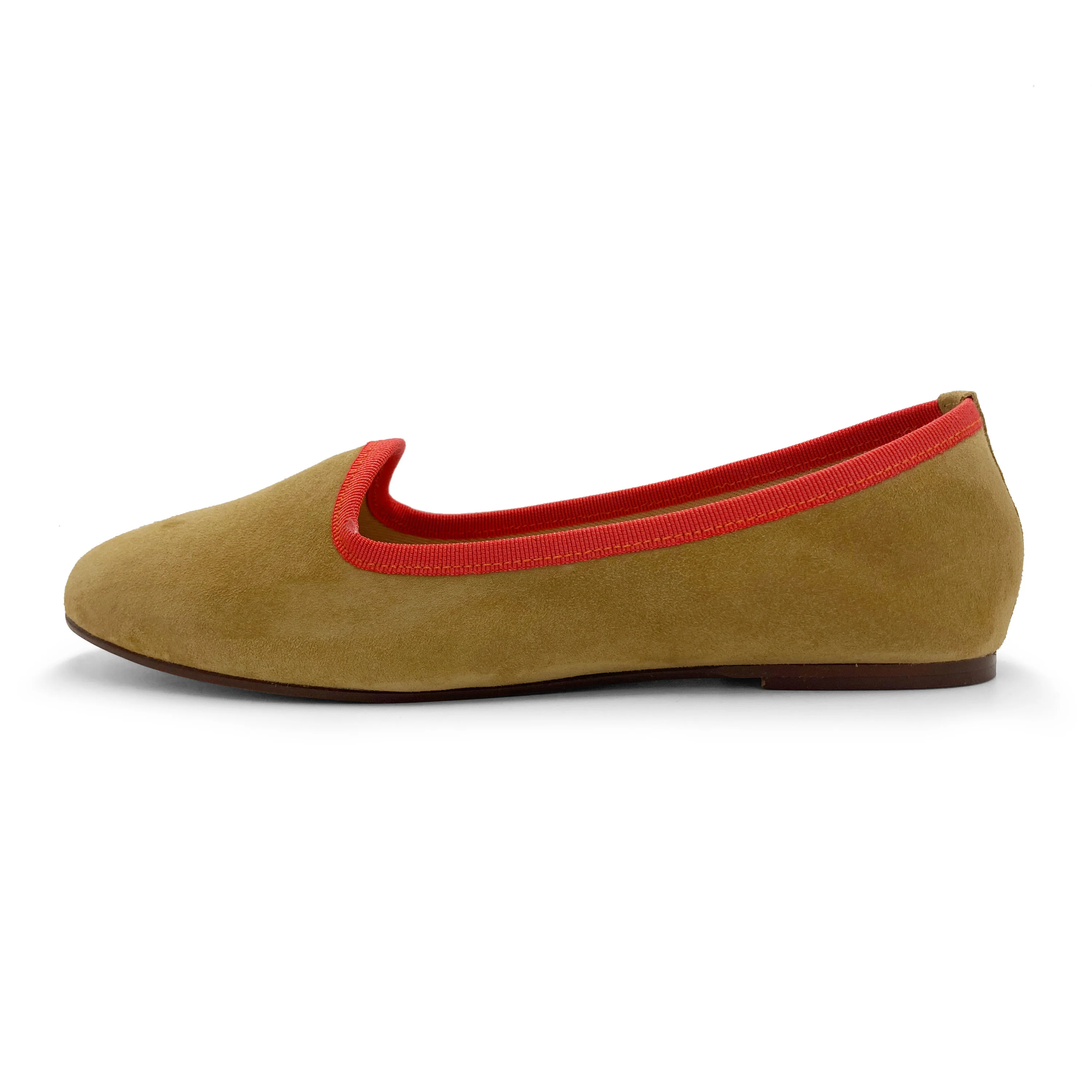 Slippers donna in camoscio verde oliva - Image 3
