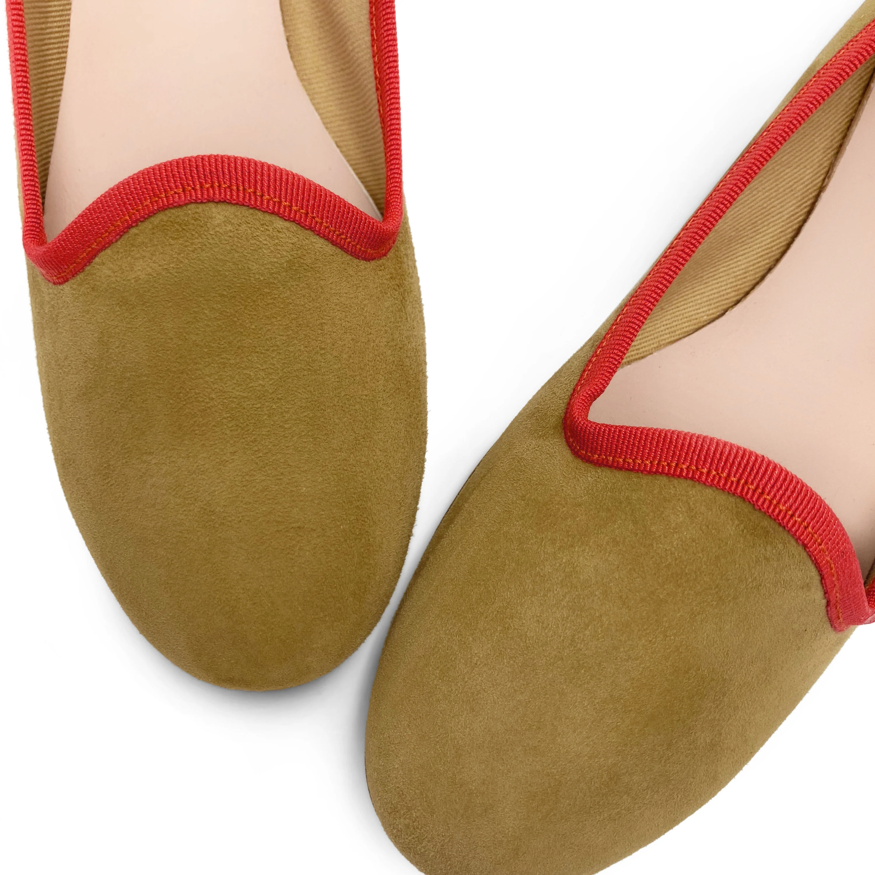 Slippers donna in camoscio verde oliva - Image 4