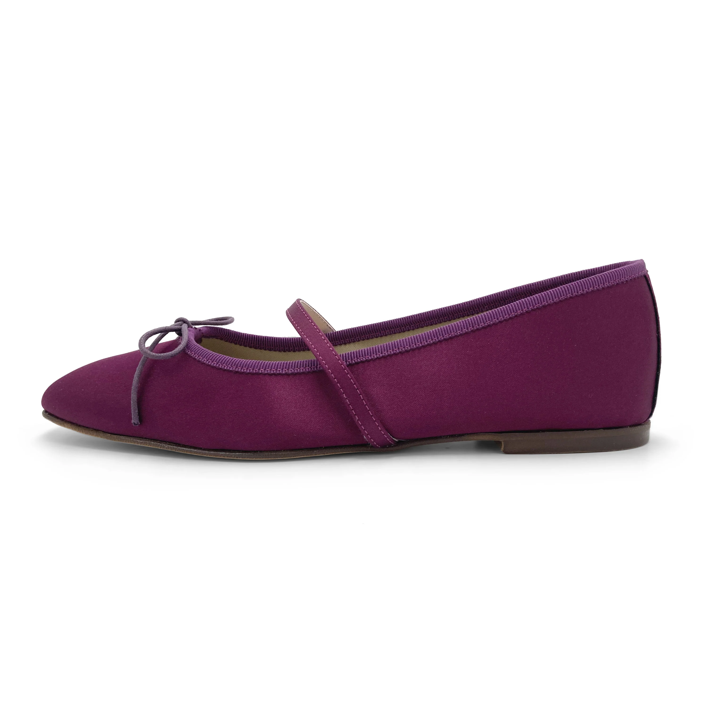 TT GO GREEN Collection - Ballerine Mary Jane fucsia in raso ECO - Image 4