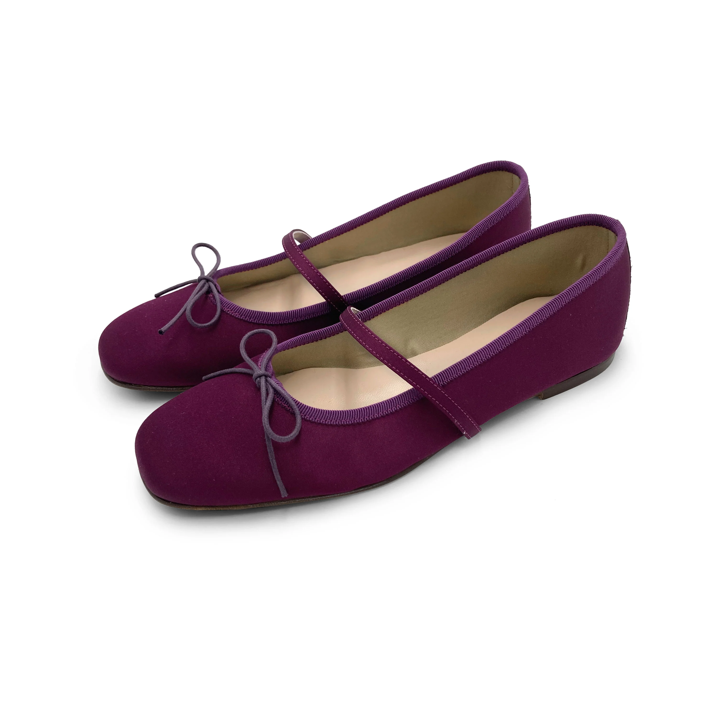 TT GO GREEN Collection - Ballerine Mary Jane fucsia in raso ECO - Image 5